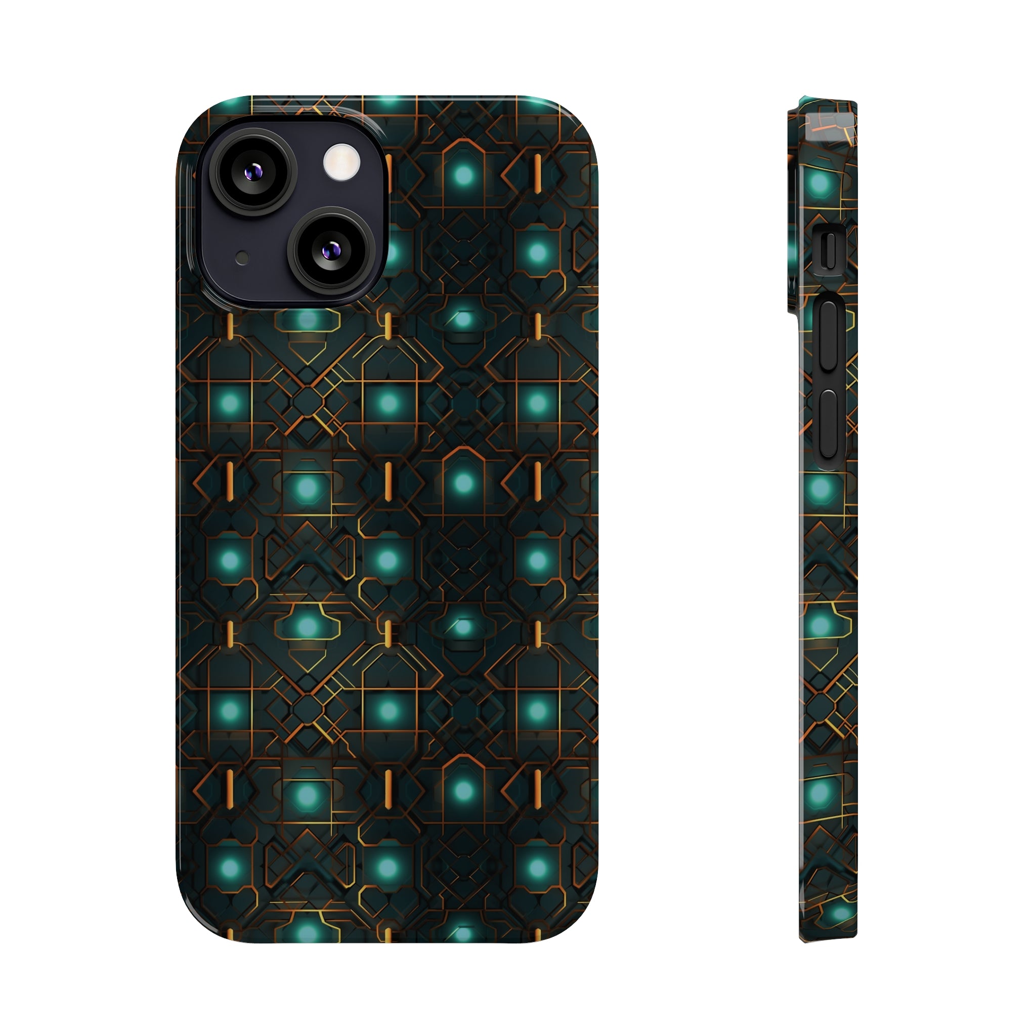 Slim Phone Cases (AOP) - Seamless Futuristic Designs 01