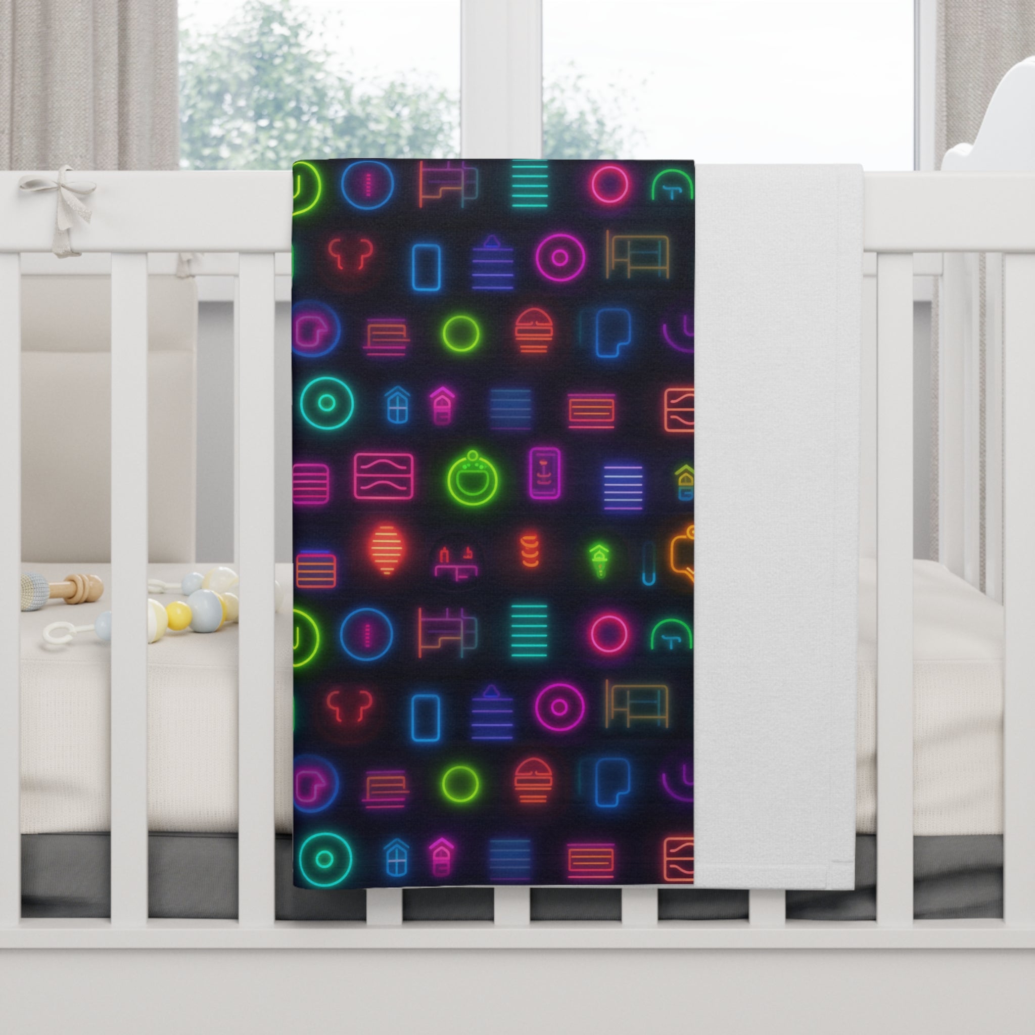 Soft Fleece Baby Blanket (AOP) - Seamless Designs 01