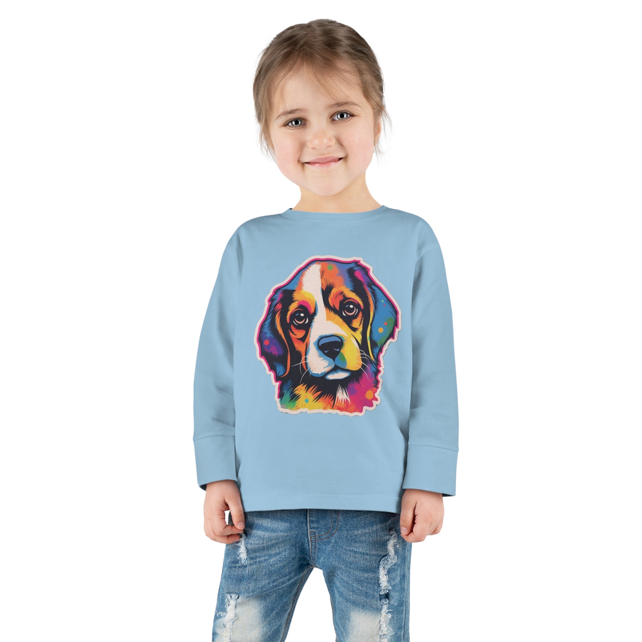 Toddler Long Sleeve Tee - Puppies 01