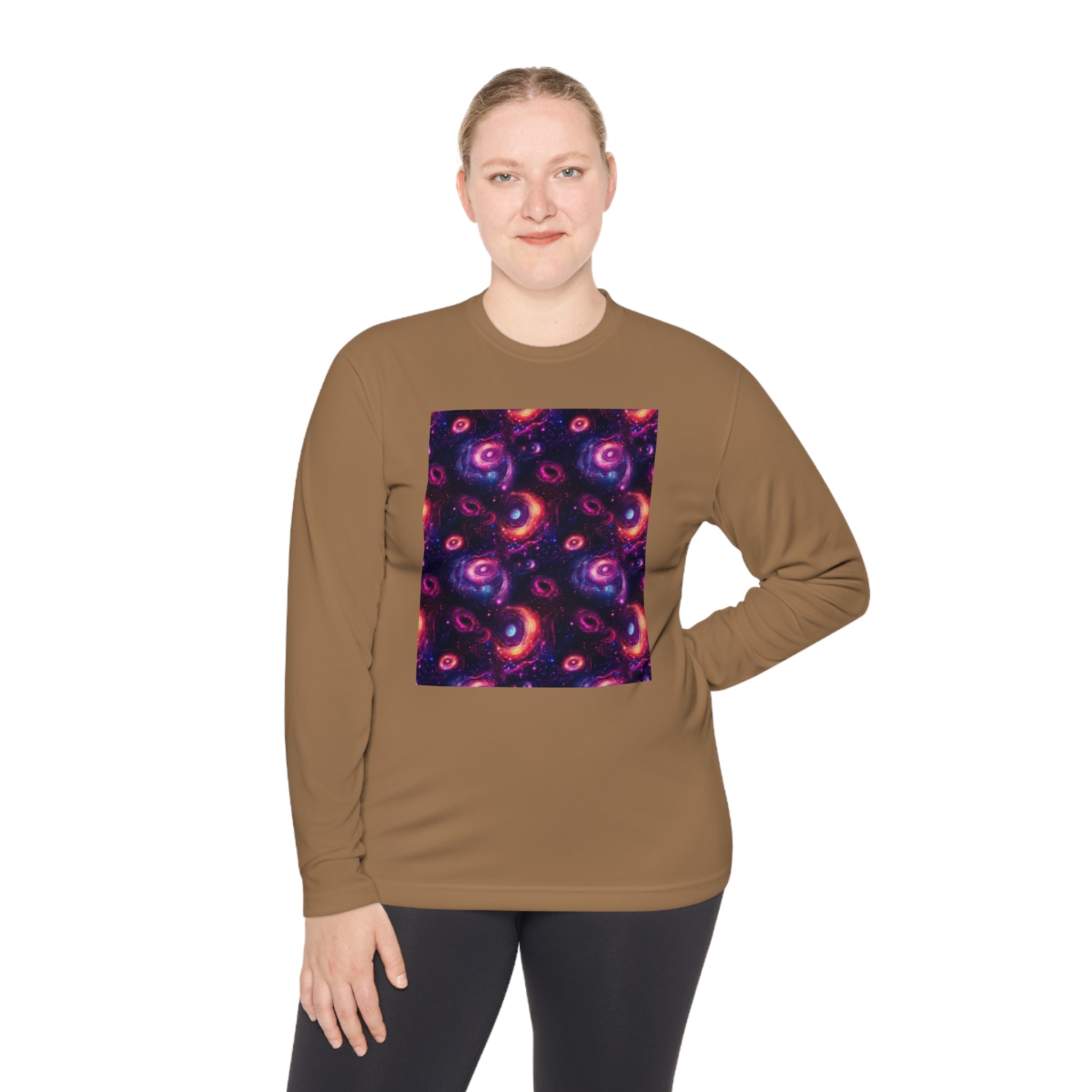 Unisex Lightweight Long Sleeve Tee (AOP) - Abstract Designs 02