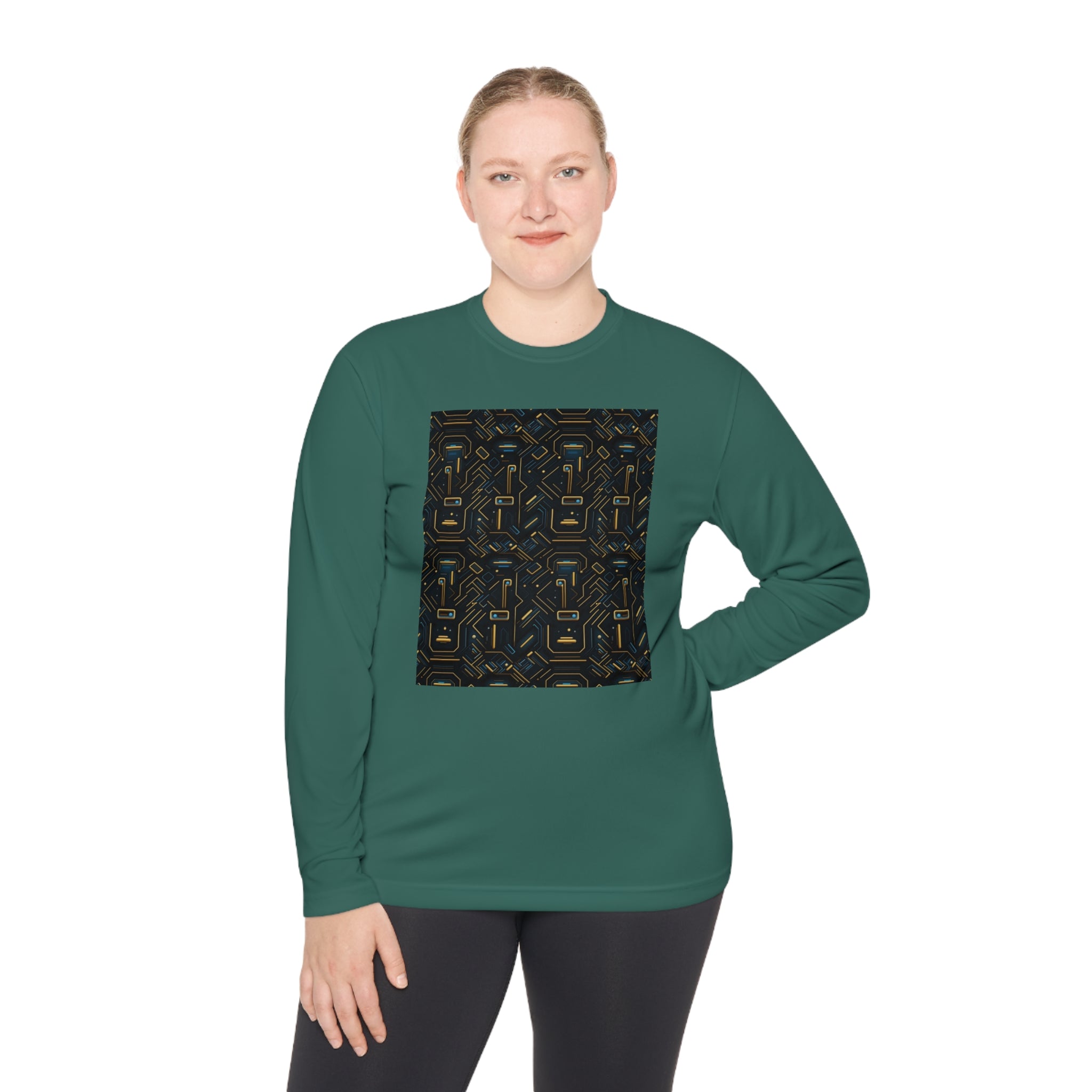 Unisex Lightweight Long Sleeve Tee (AOP) - Abstract Designs 07