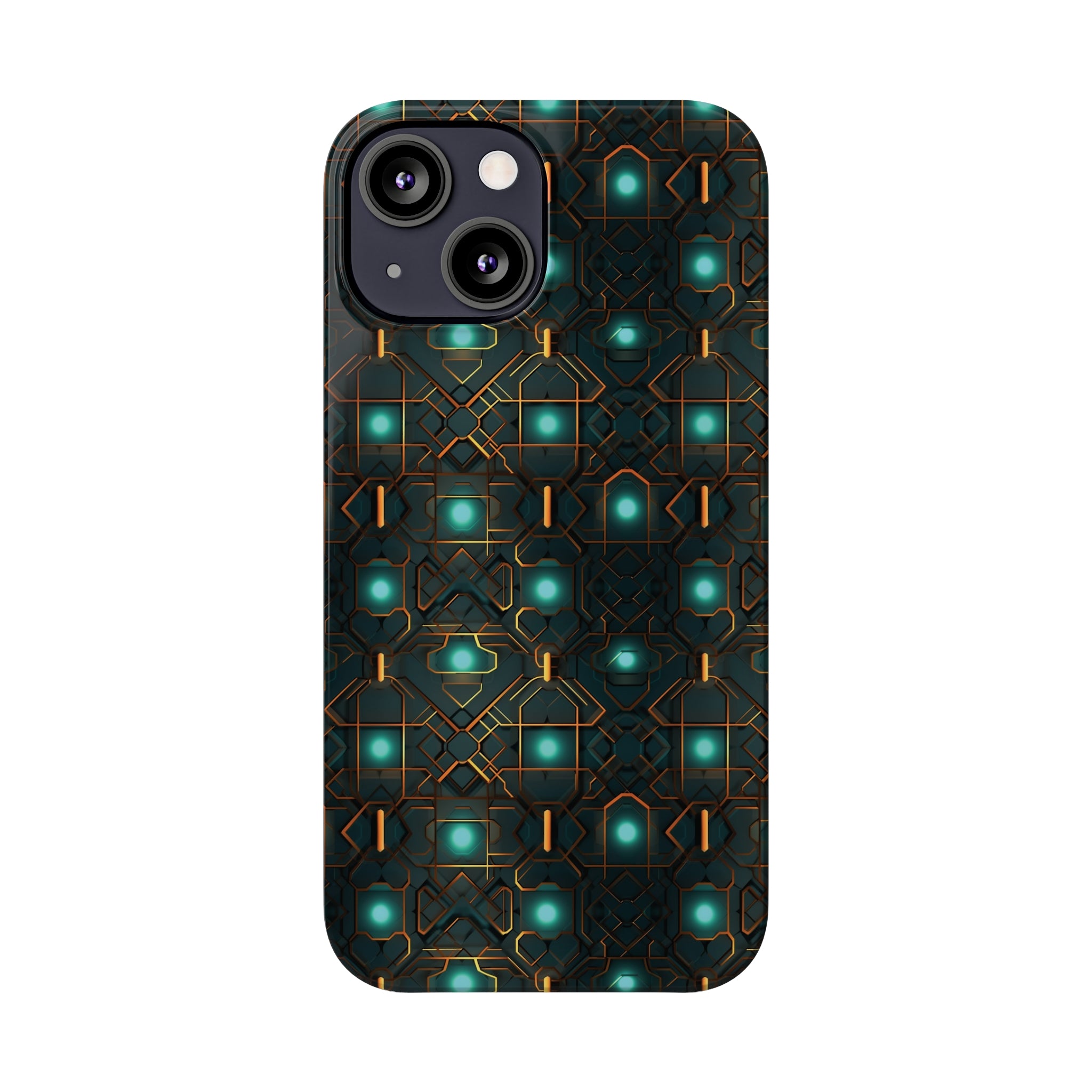 Slim Phone Cases (AOP) - Seamless Futuristic Designs 01