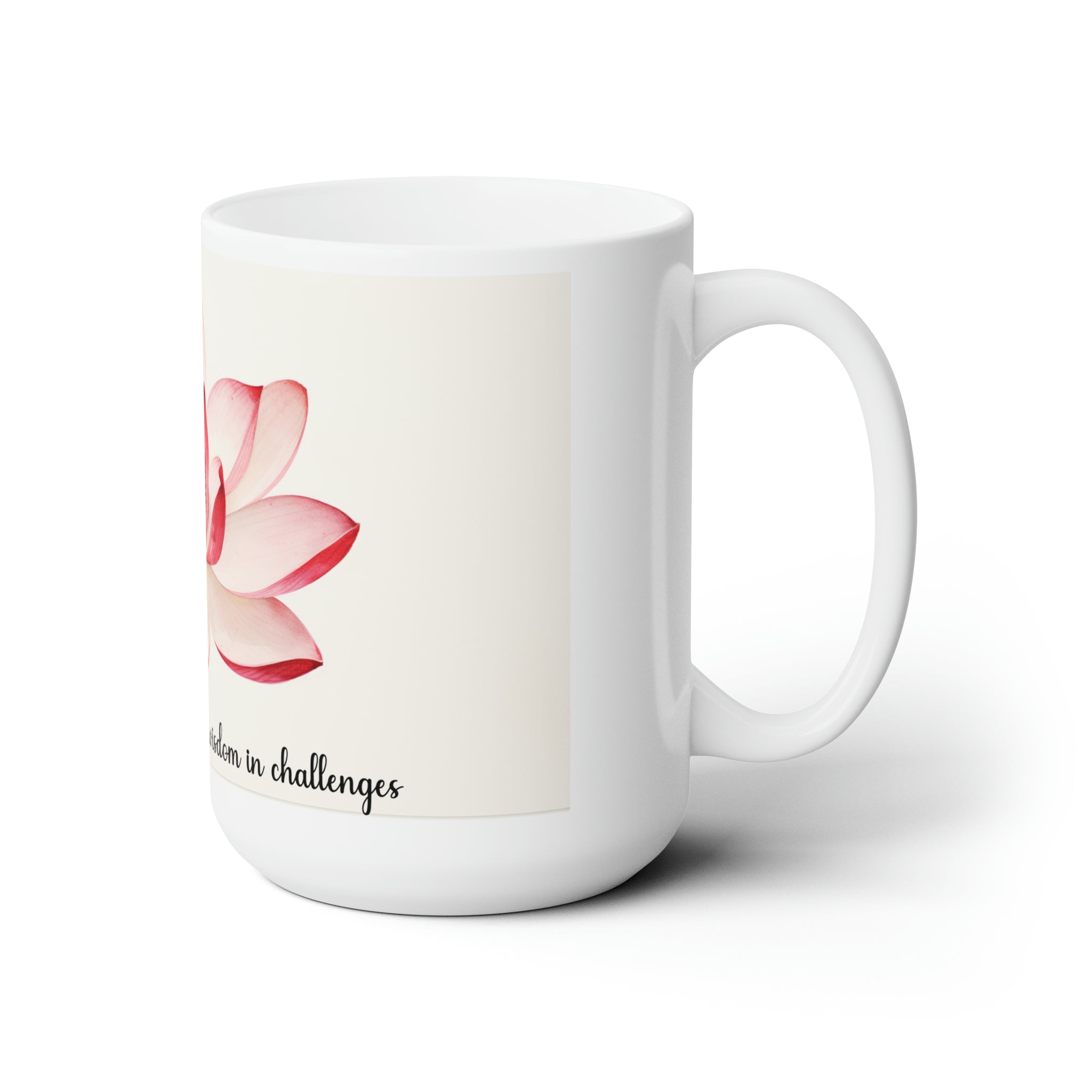 Ceramic Mug 15oz - Red Lotus