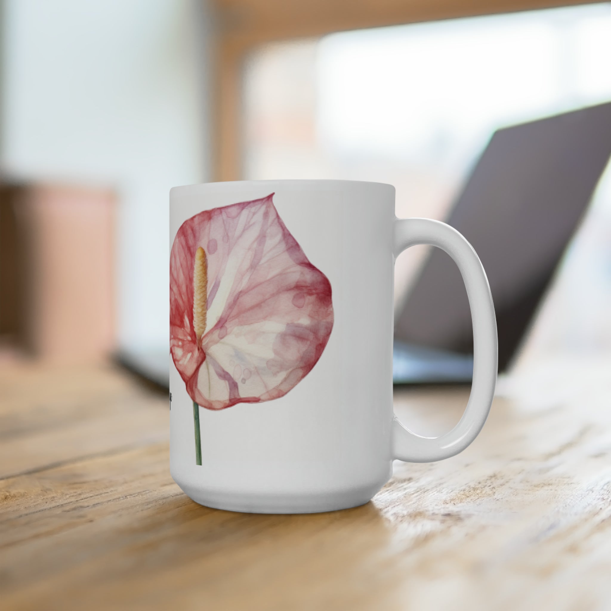 Ceramic Mug 15oz - Anthurium