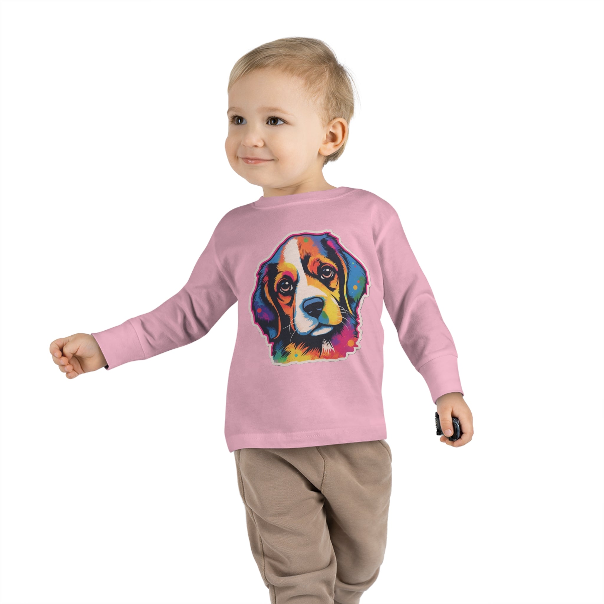 Toddler Long Sleeve Tee - Puppies 01