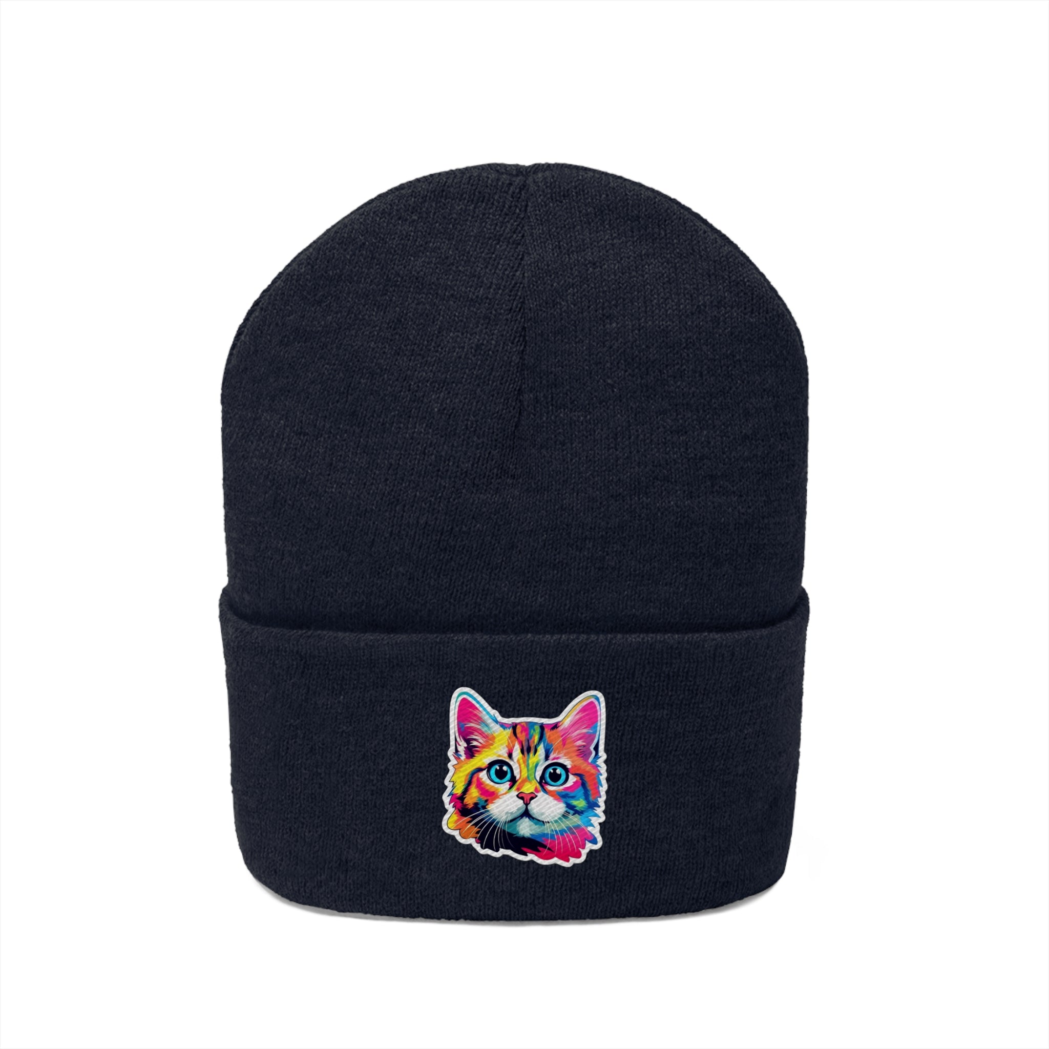 Knit Beanie - Kitten Pop Art 10