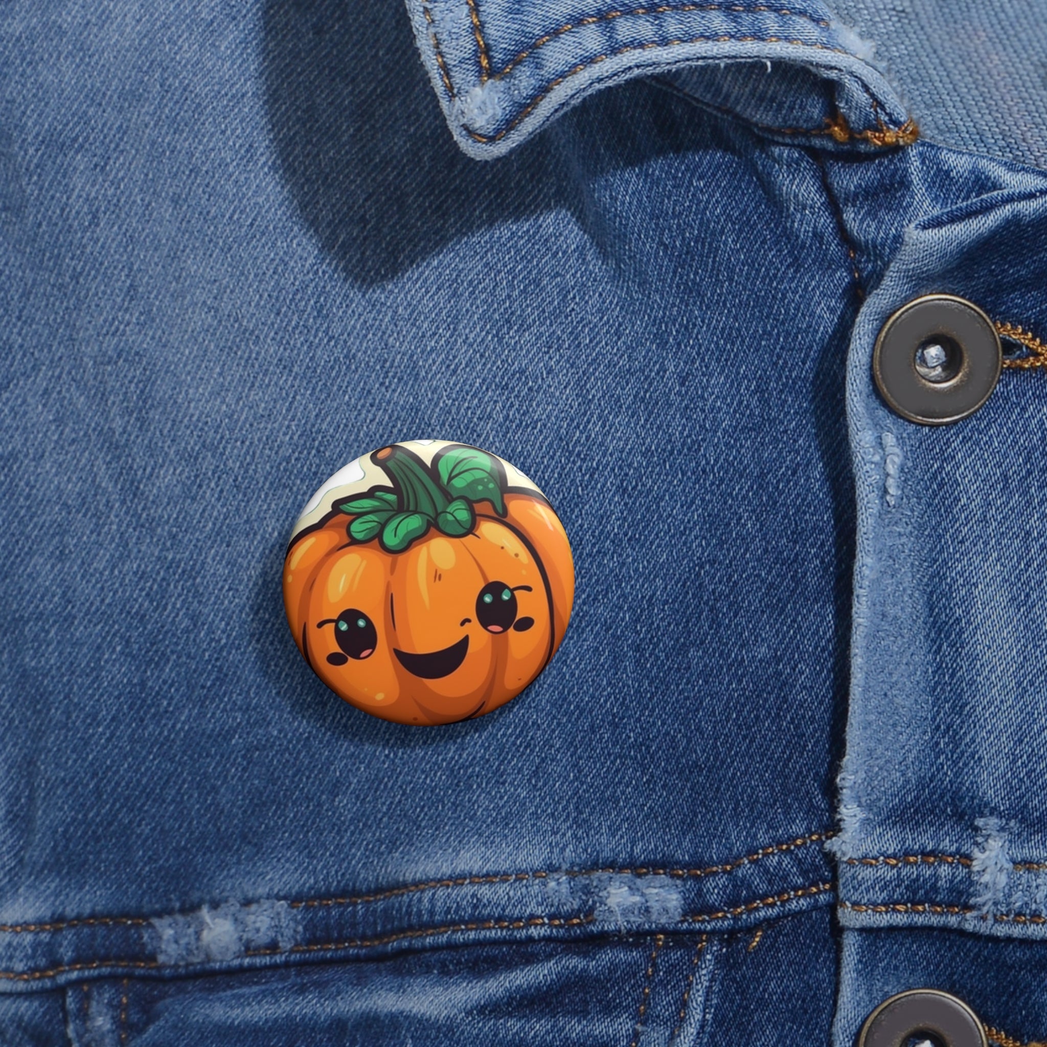 Custom Pin Buttons - Pumpkin