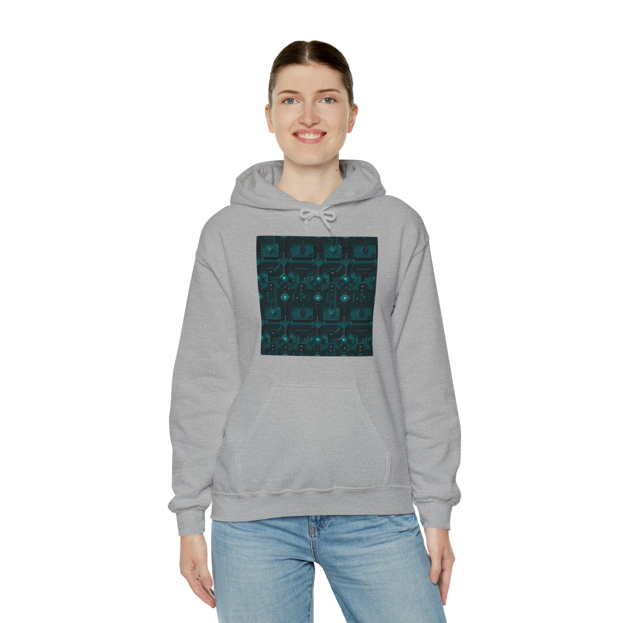 Unisex Heavy Blend™ Hooded Sweatshirt - Abstract Neon Designs 10