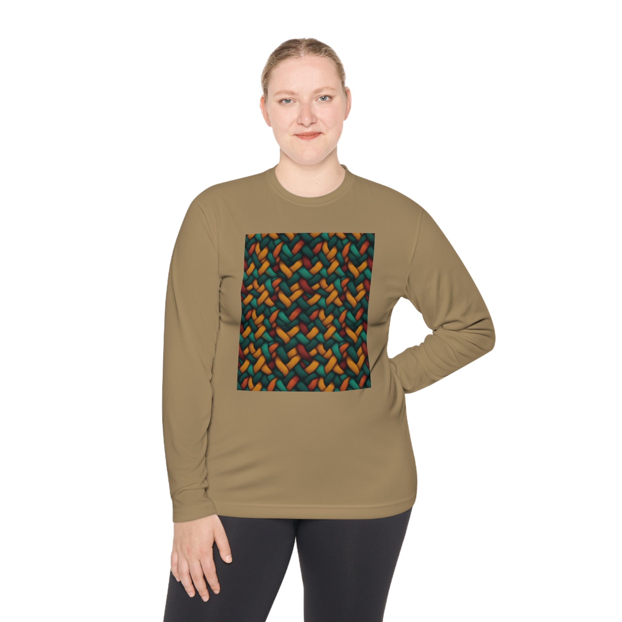 Unisex Lightweight Long Sleeve Tee (AOP) - Abstract Designs 12