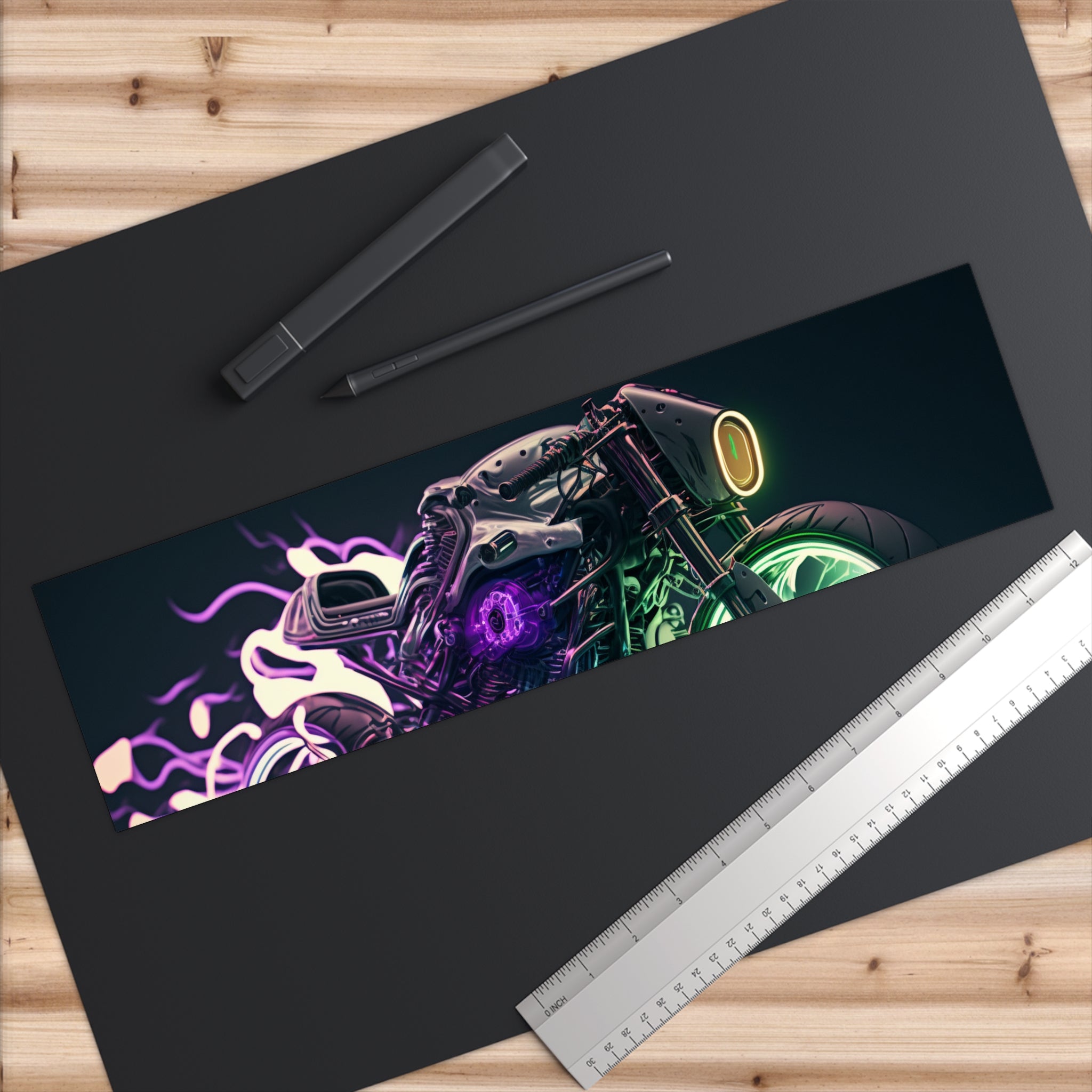Bumper Stickers - Neon Motorcycle Design 03