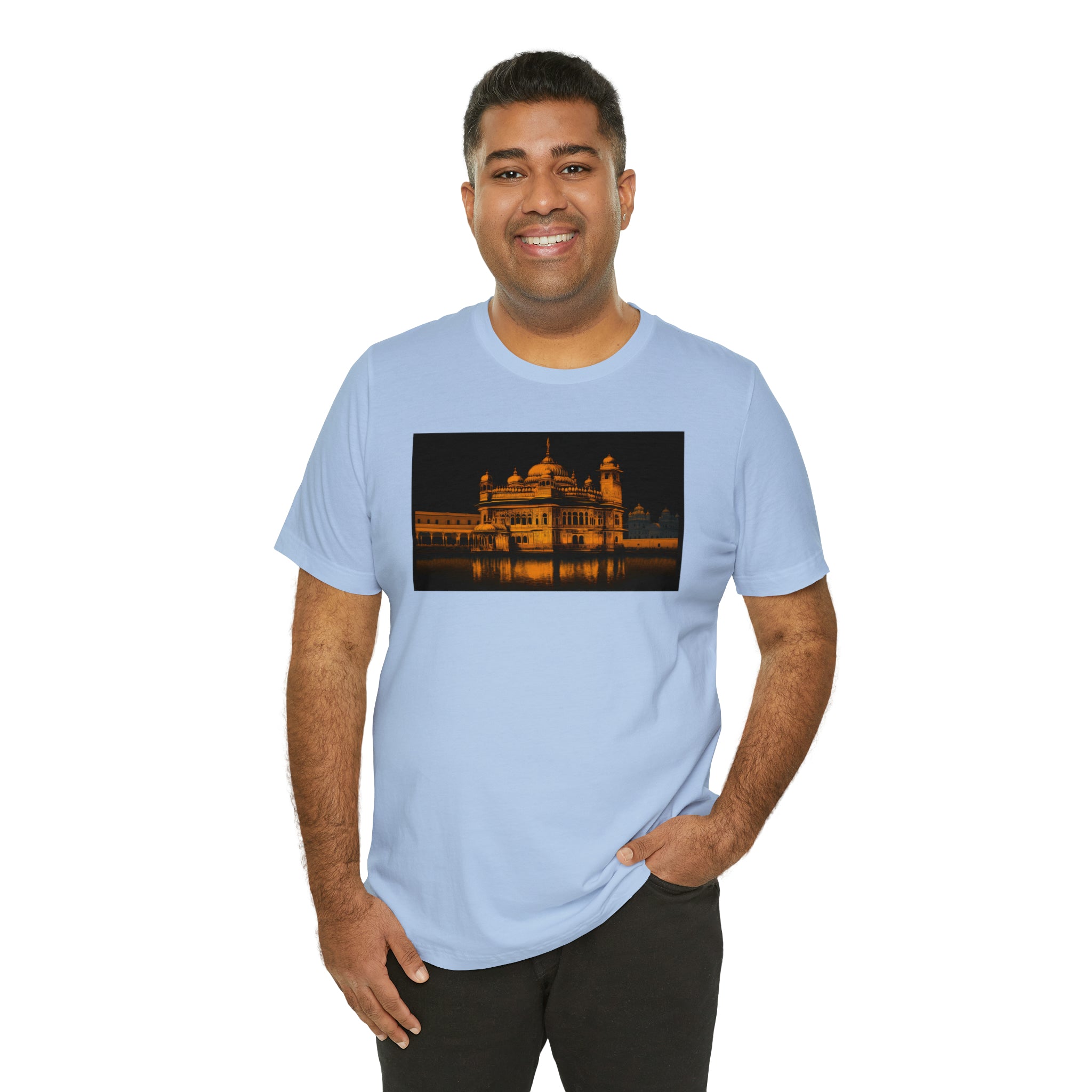 Unisex Jersey Short Sleeve Tee - Golden Temple, India