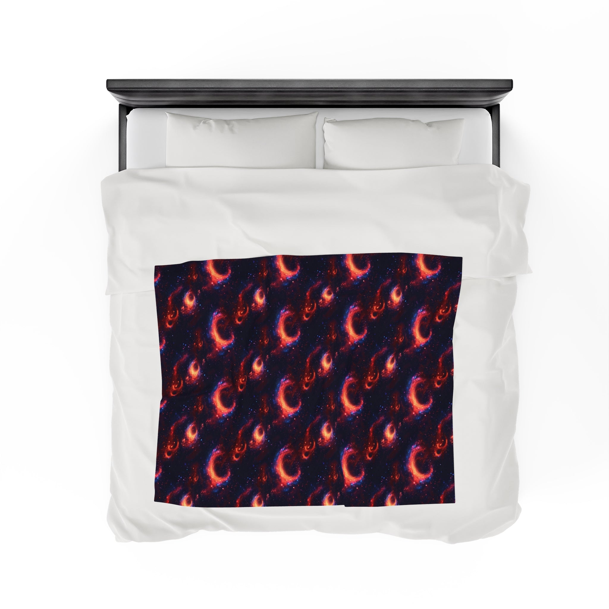 Velveteen Plush Blanket (AOP) - Fantasy Galaxies 10