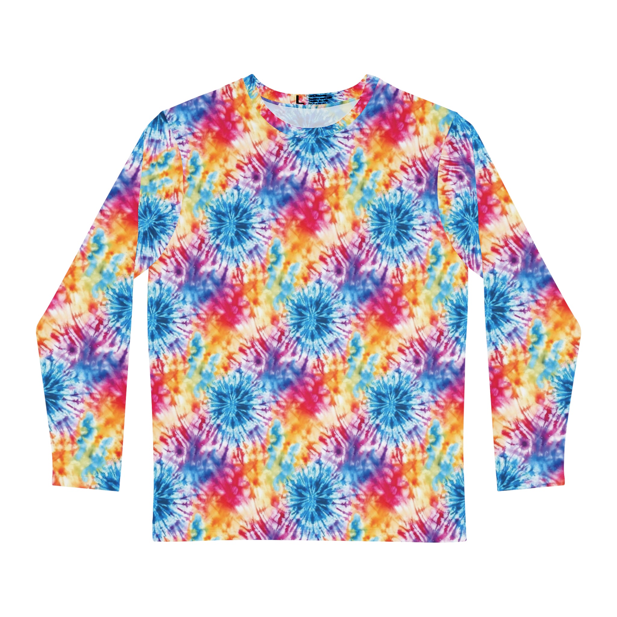 Men's Long Sleeve Shirt (AOP) - Tie Dye Designs 05