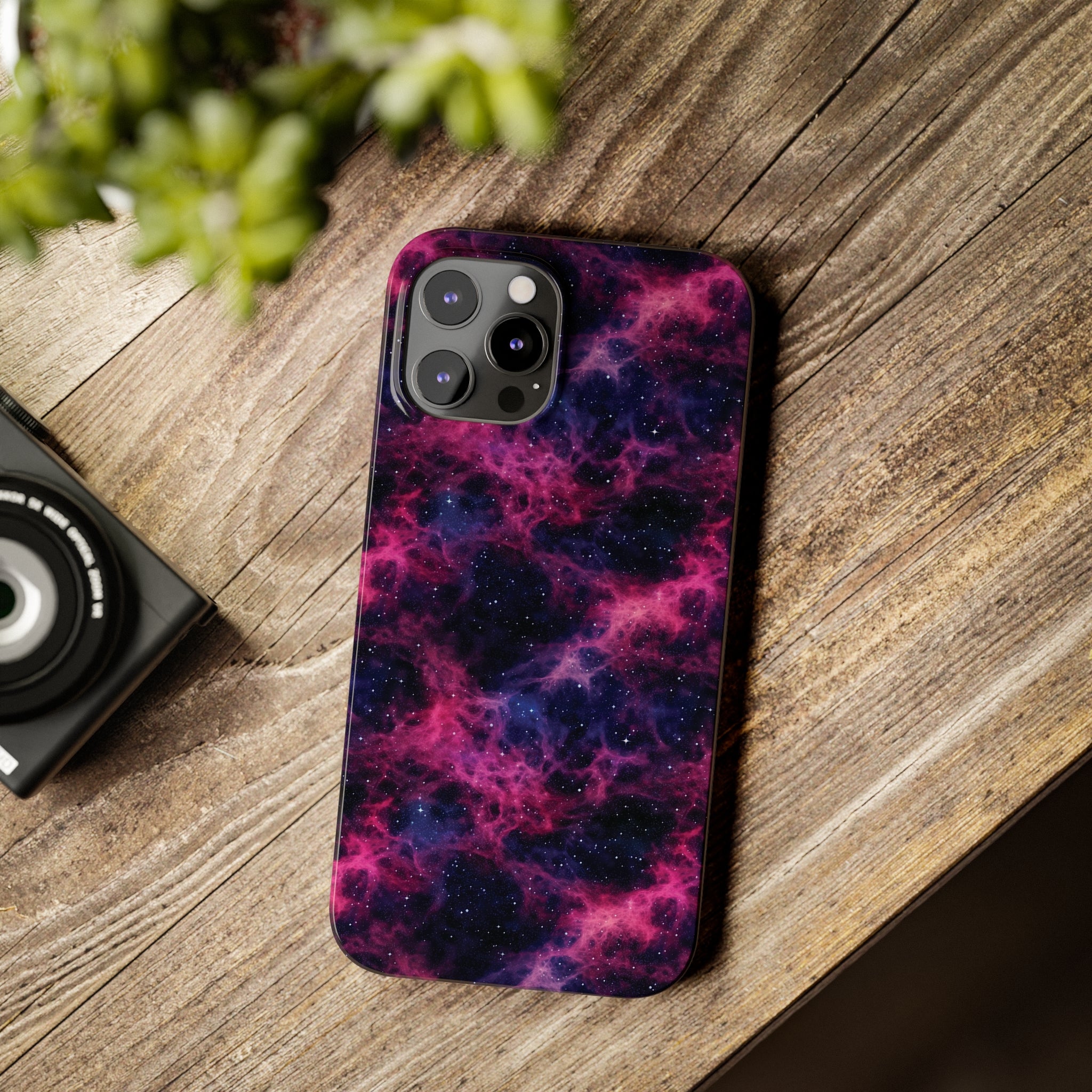 Slim Phone Cases (AOP) - Seamless Fantasy Galaxies 02