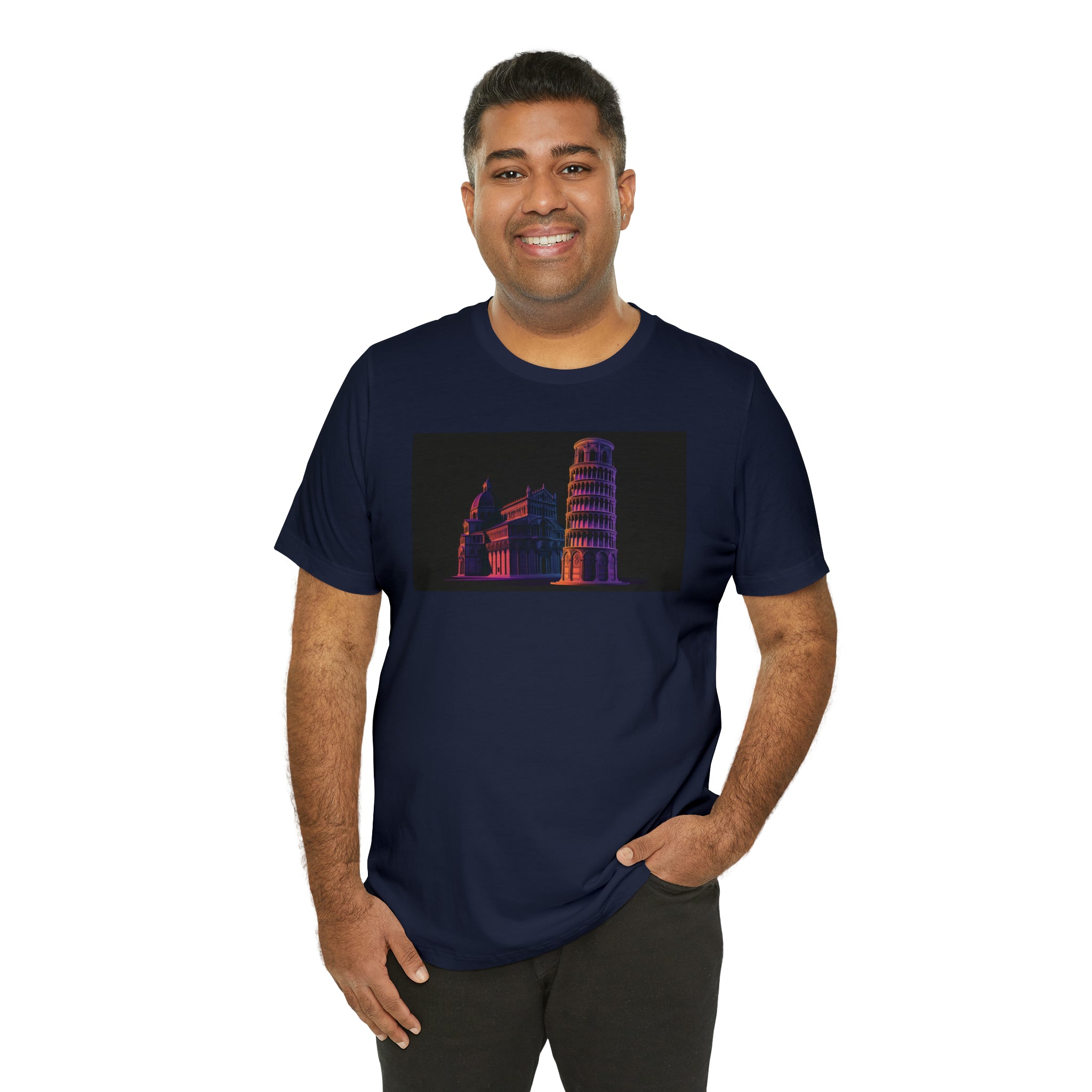 Unisex Jersey Short Sleeve Tee - Leaning Tower of Pisa, Italy