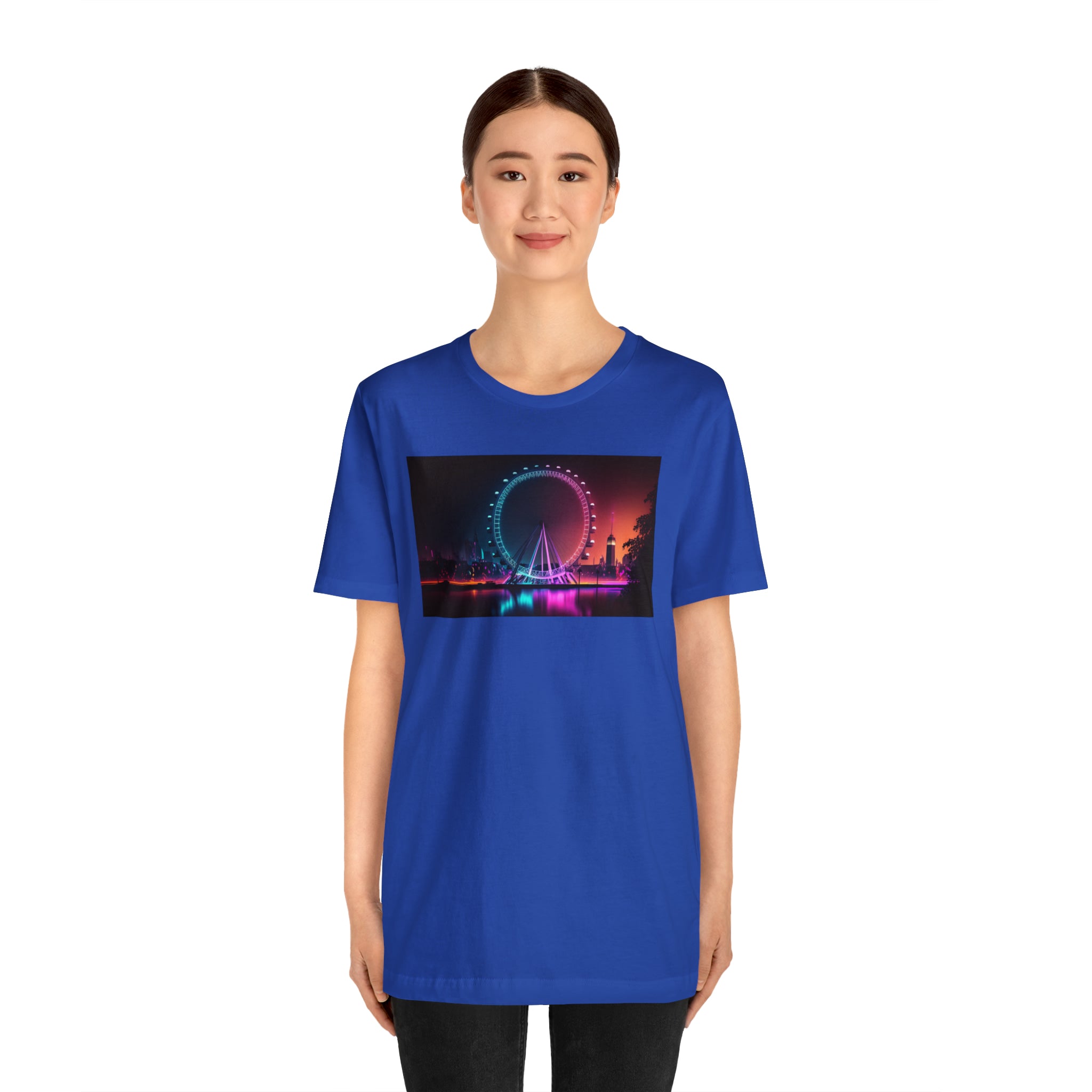 Unisex Jersey Short Sleeve Tee - London Eye, UK