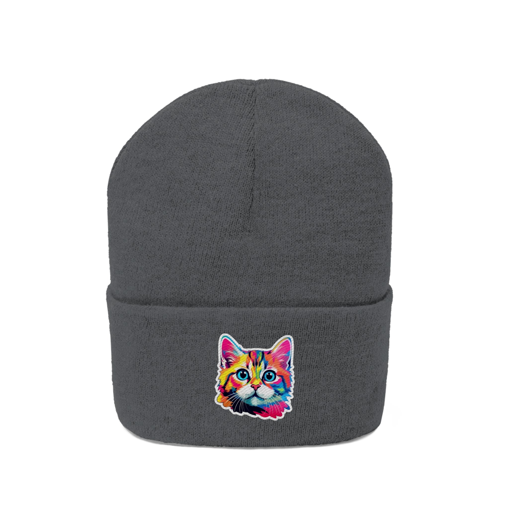 Knit Beanie - Kitten Pop Art 10