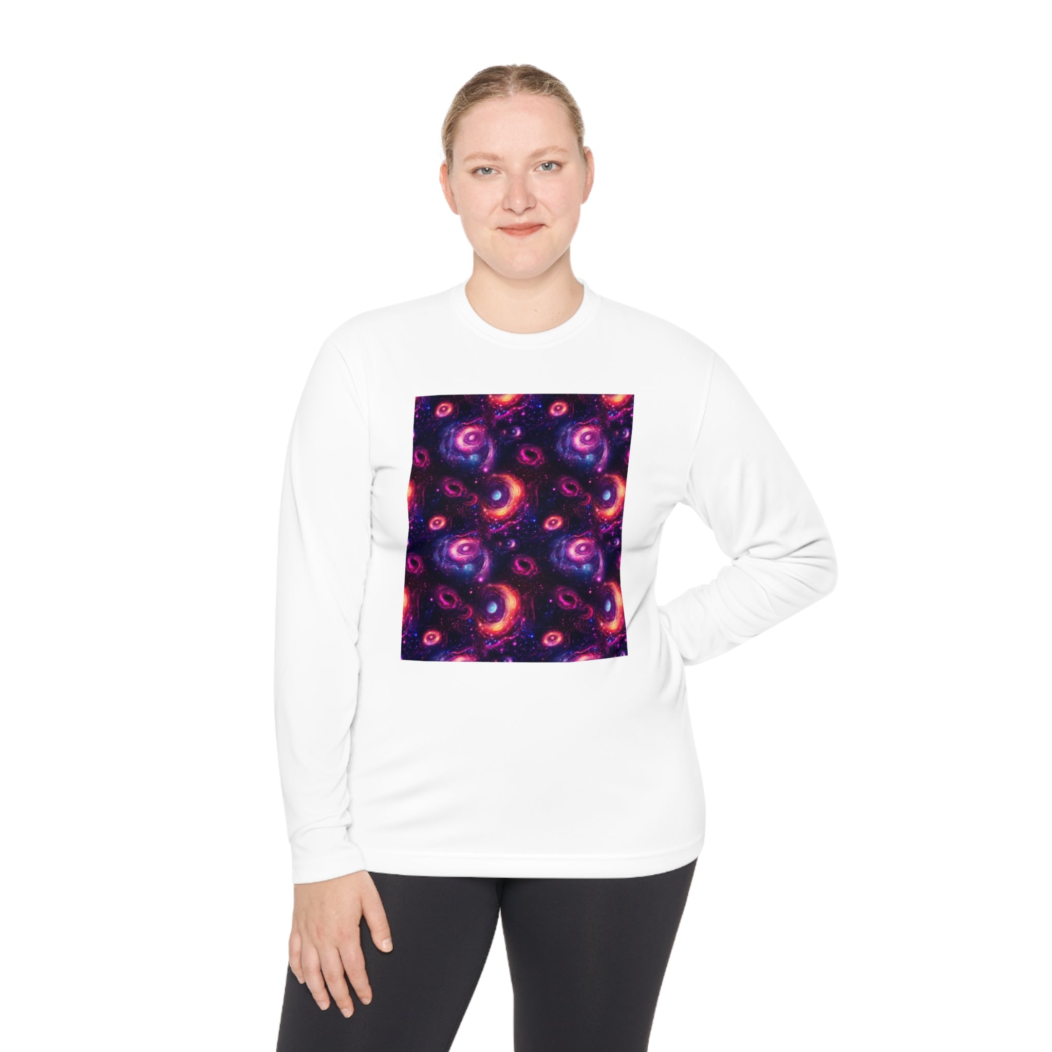 Unisex Lightweight Long Sleeve Tee (AOP) - Abstract Designs 02