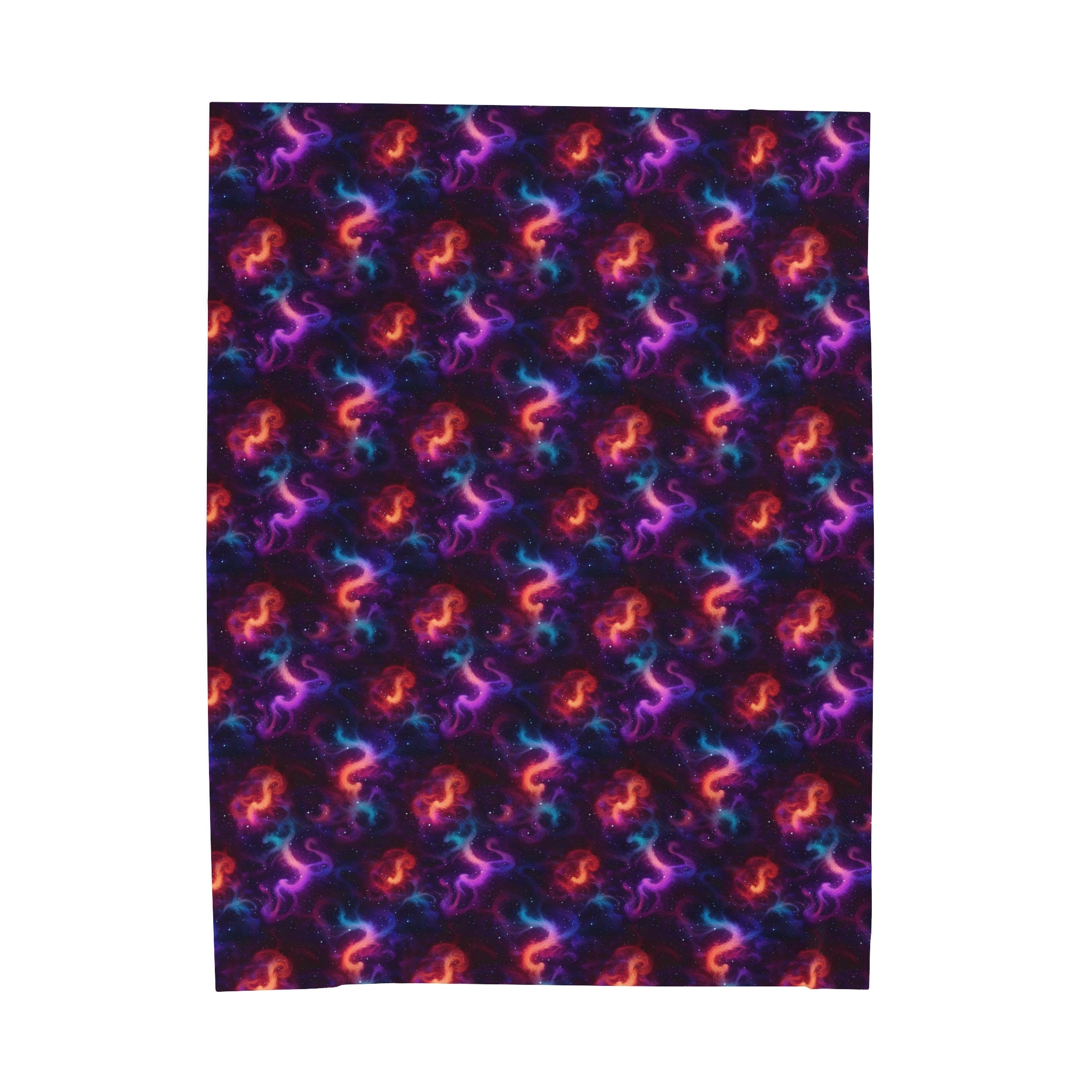 Velveteen Plush Blanket (AOP) - Fantasy Galaxies 04