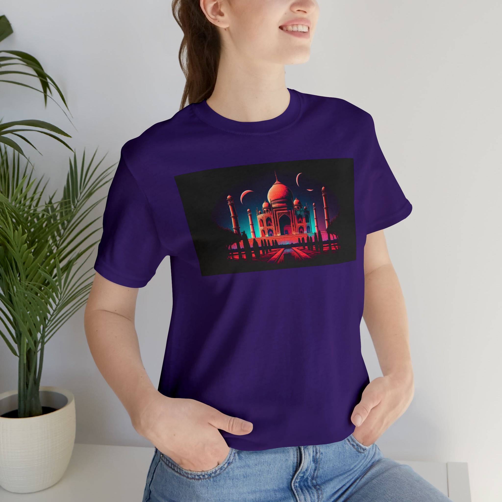 Unisex Jersey Short Sleeve Tee - Taj Mahal, Agra, India