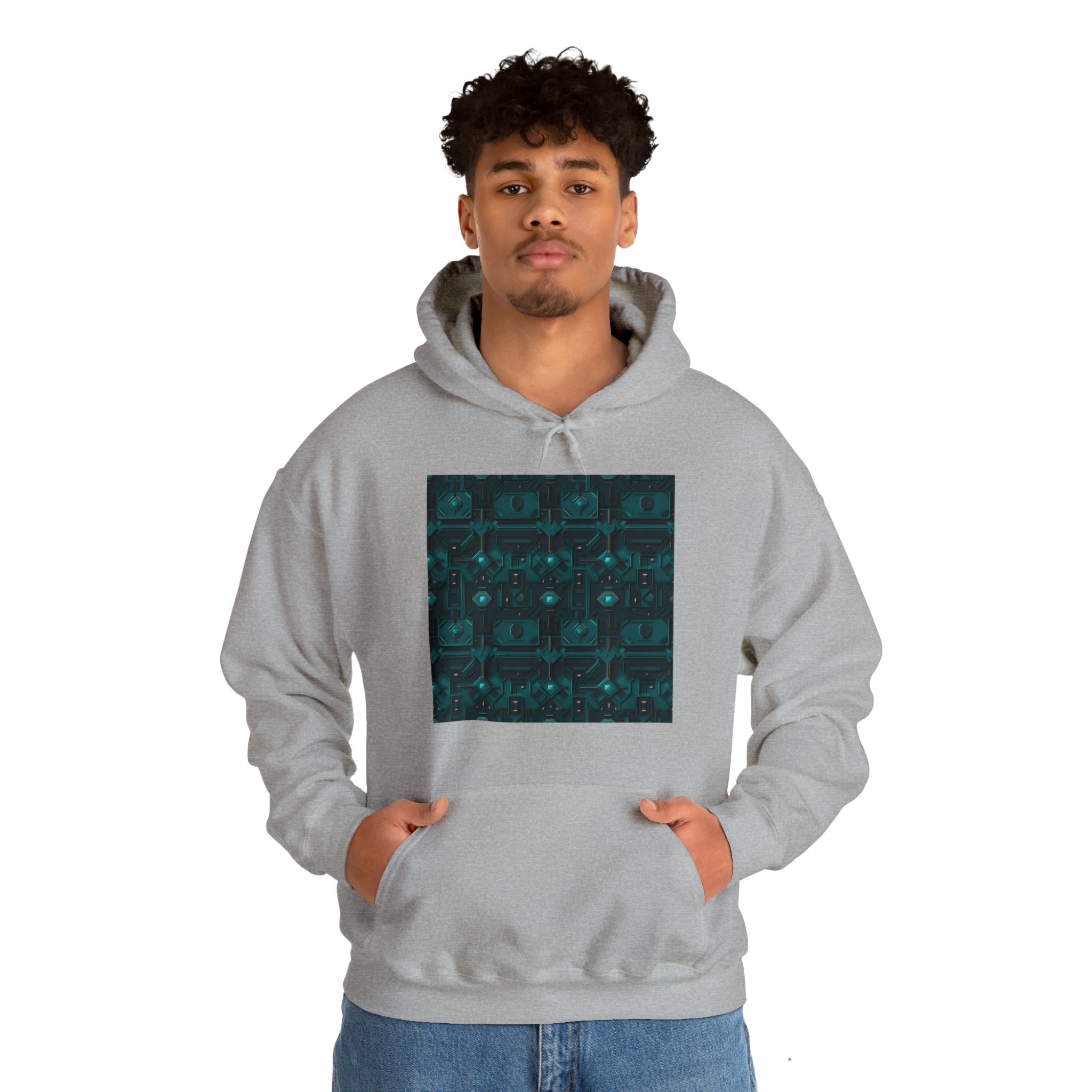 Unisex Heavy Blend™ Hooded Sweatshirt - Abstract Neon Designs 10