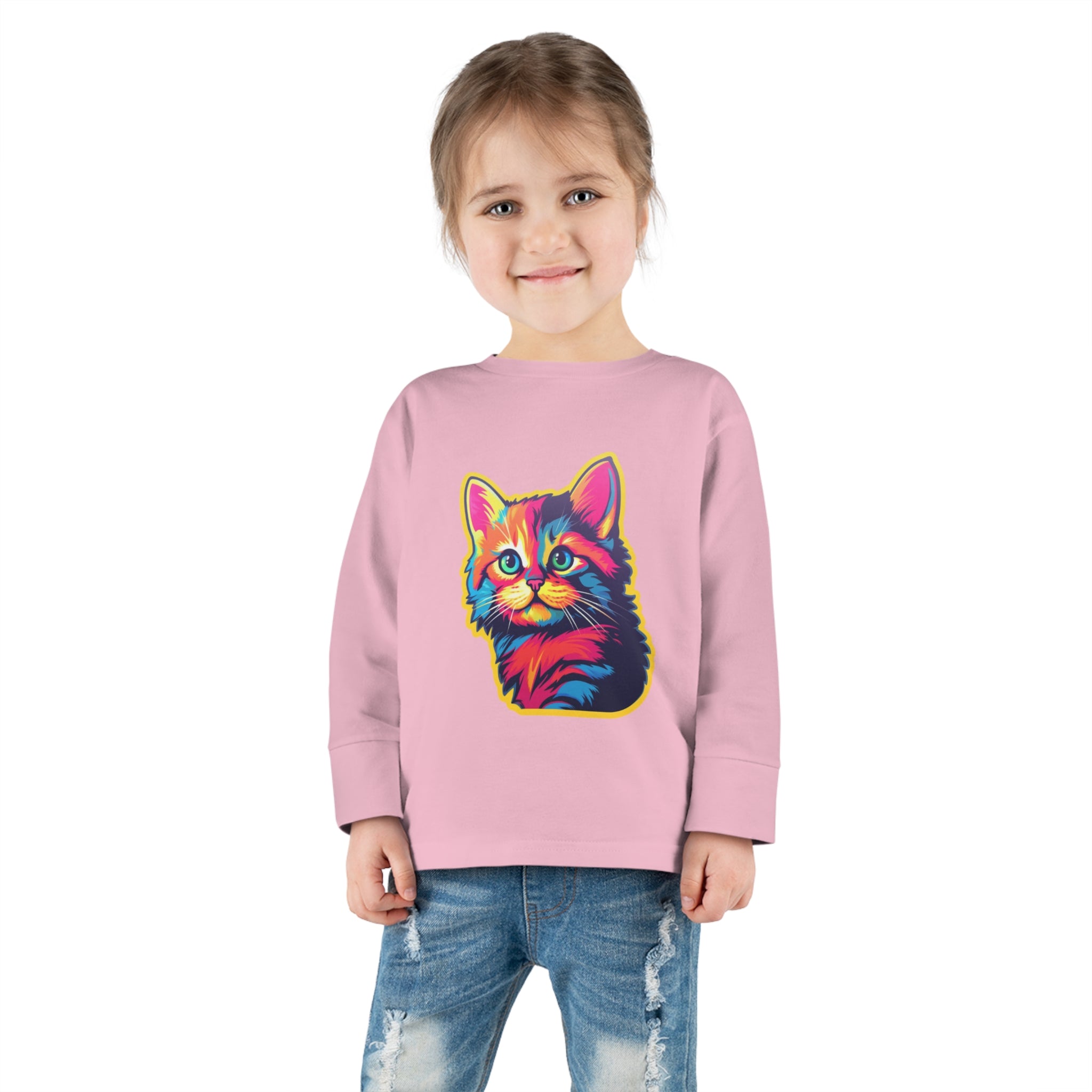 Toddler Long Sleeve Tee - Kittens 04