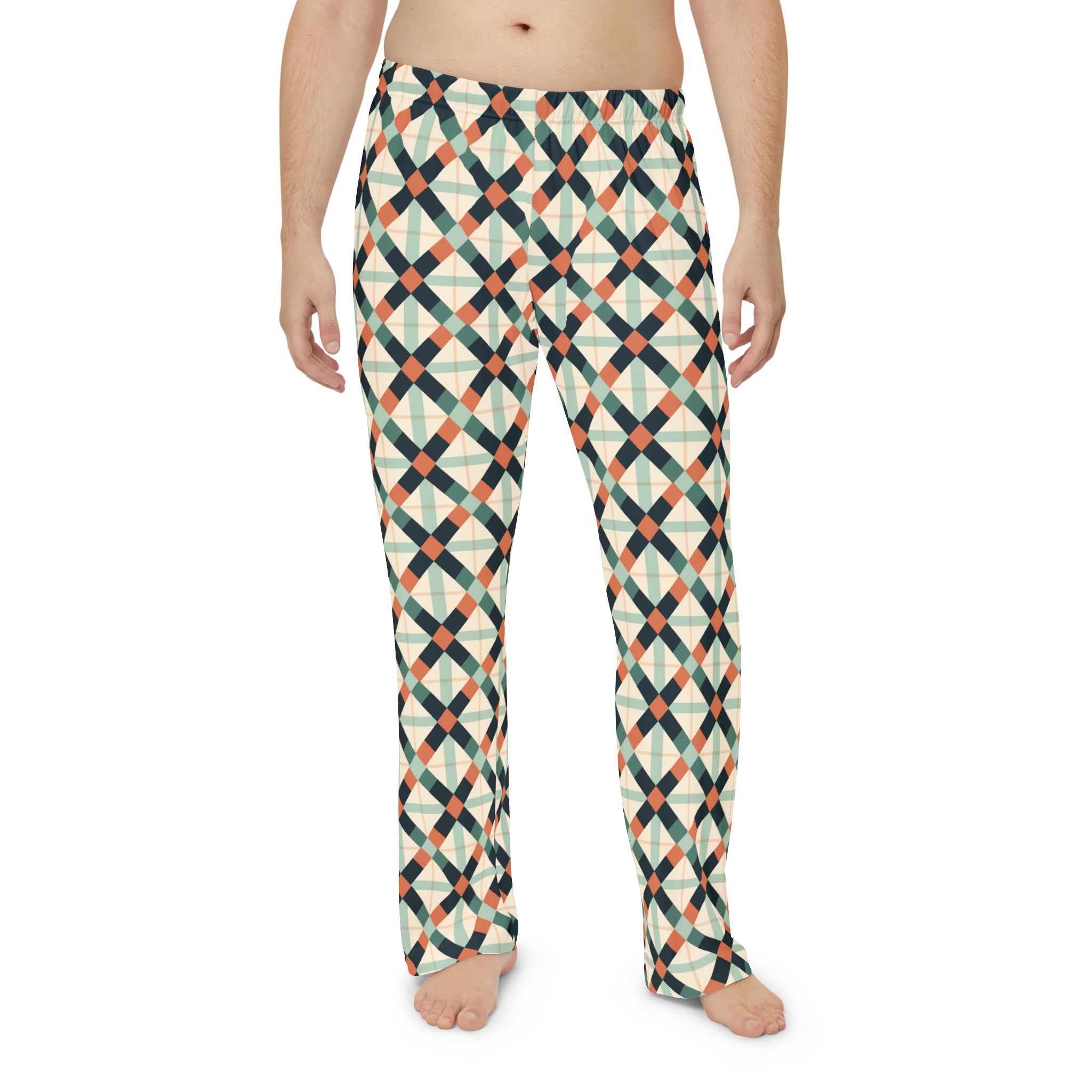 Men's Pajama Pants (AOP) - Seamless Checkered Designs 07