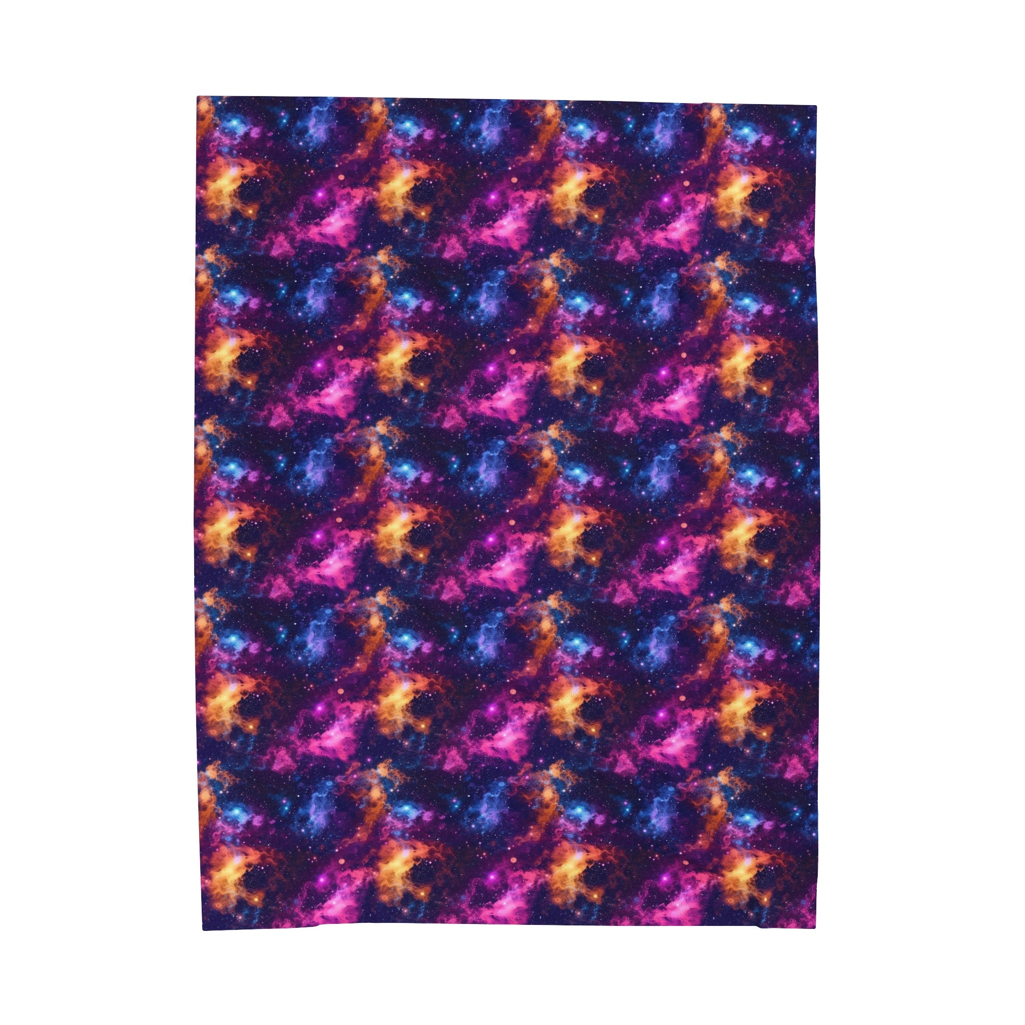 Velveteen Plush Blanket (AOP) - Fantasy Galaxies 06