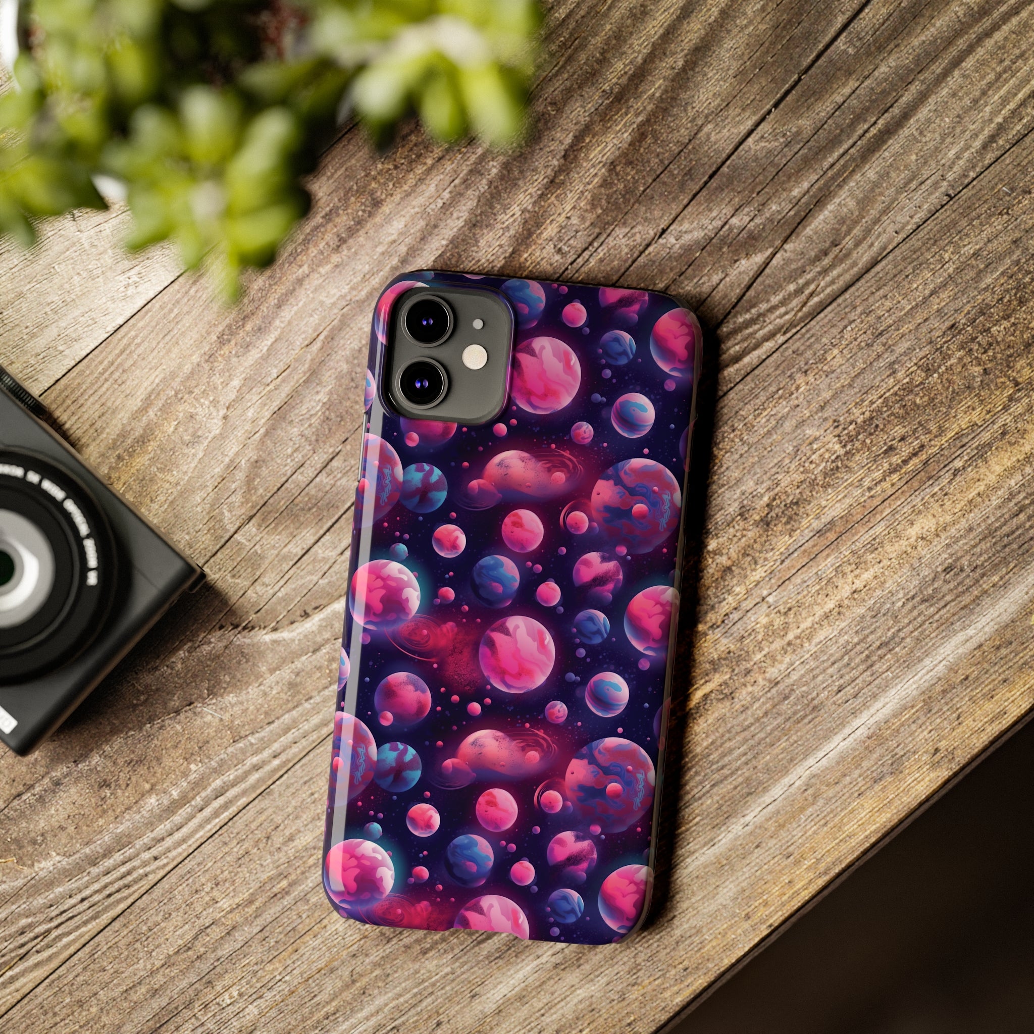 Slim Phone Cases (AOP) - Seamless Fantasy Galaxies 09