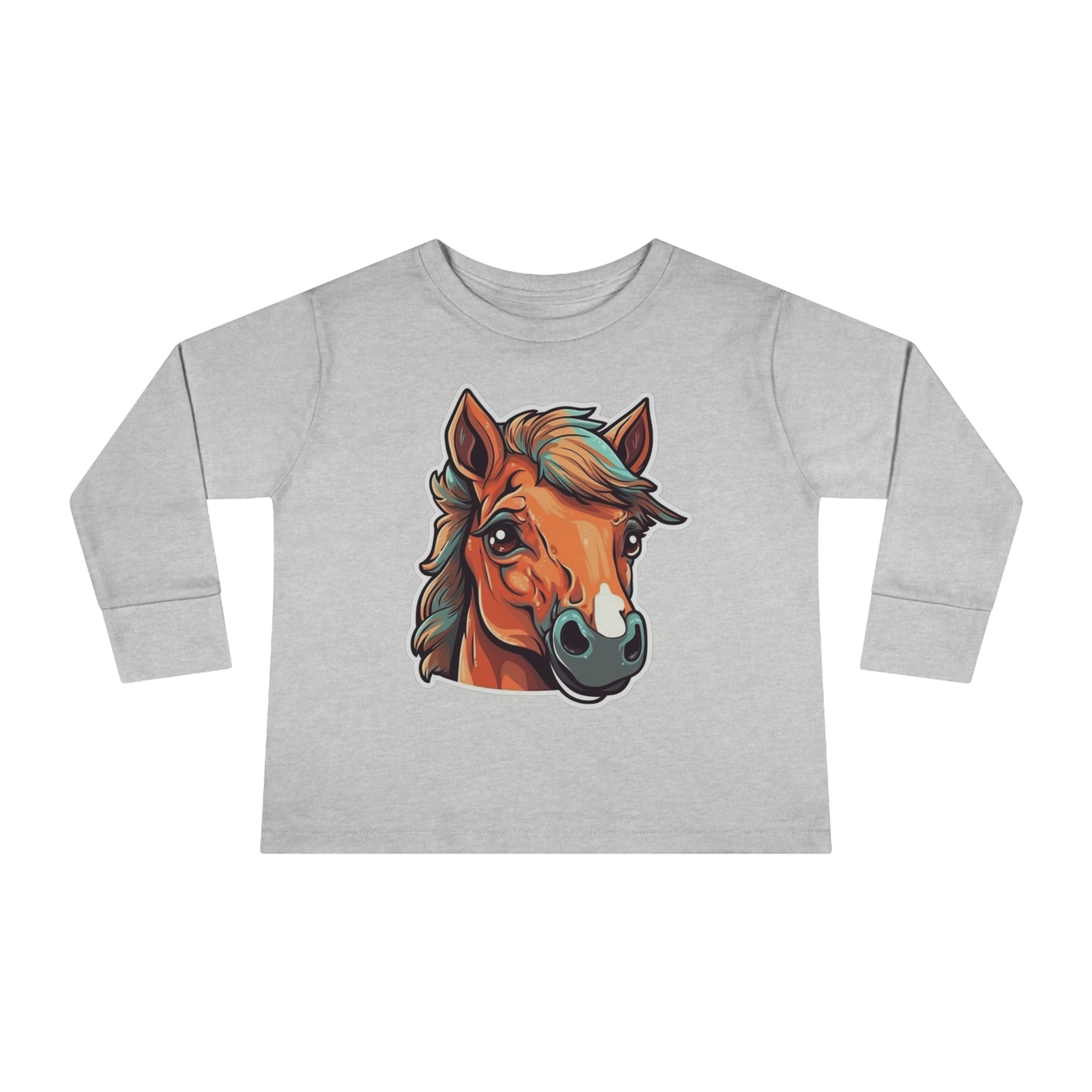 Toddler Long Sleeve Tee - Horse Foal