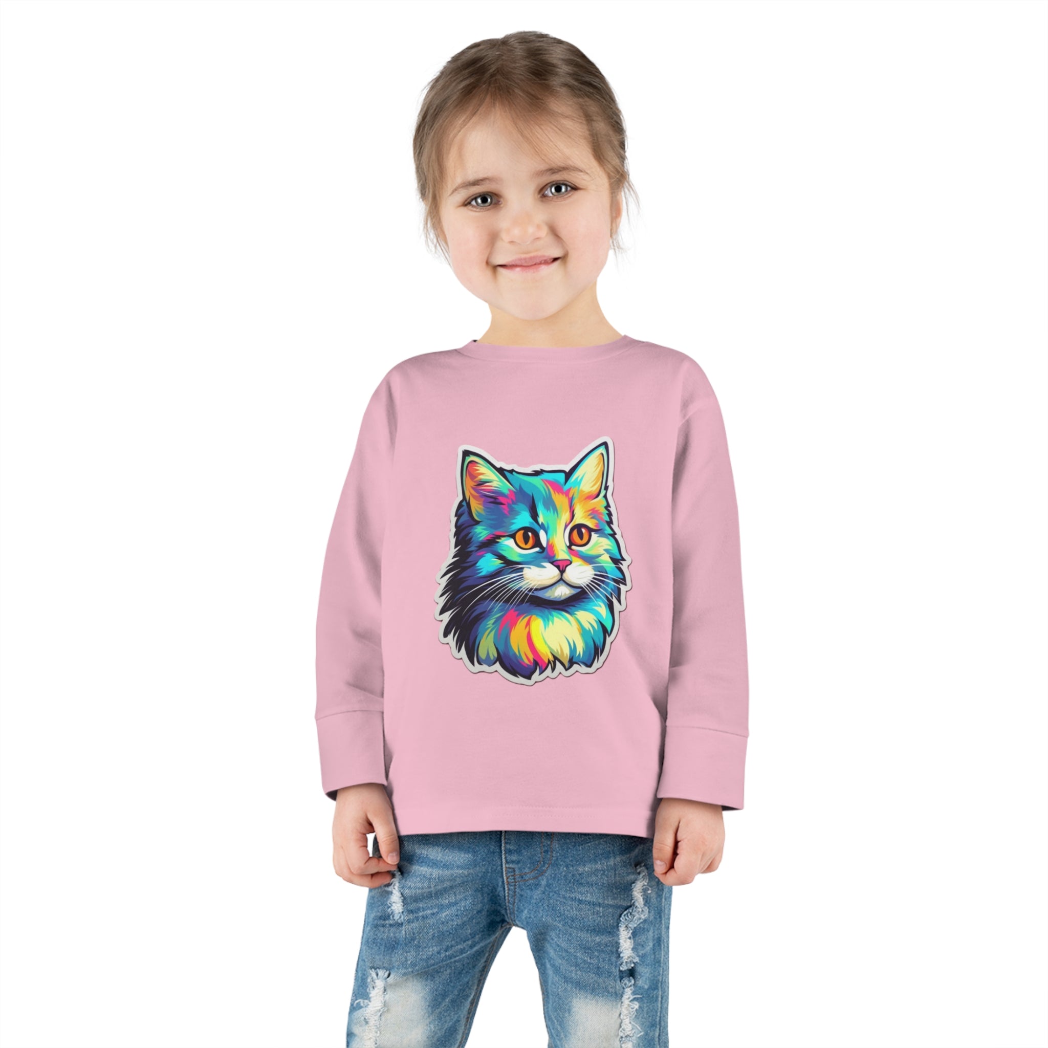 Toddler Long Sleeve Tee - Kittens 01