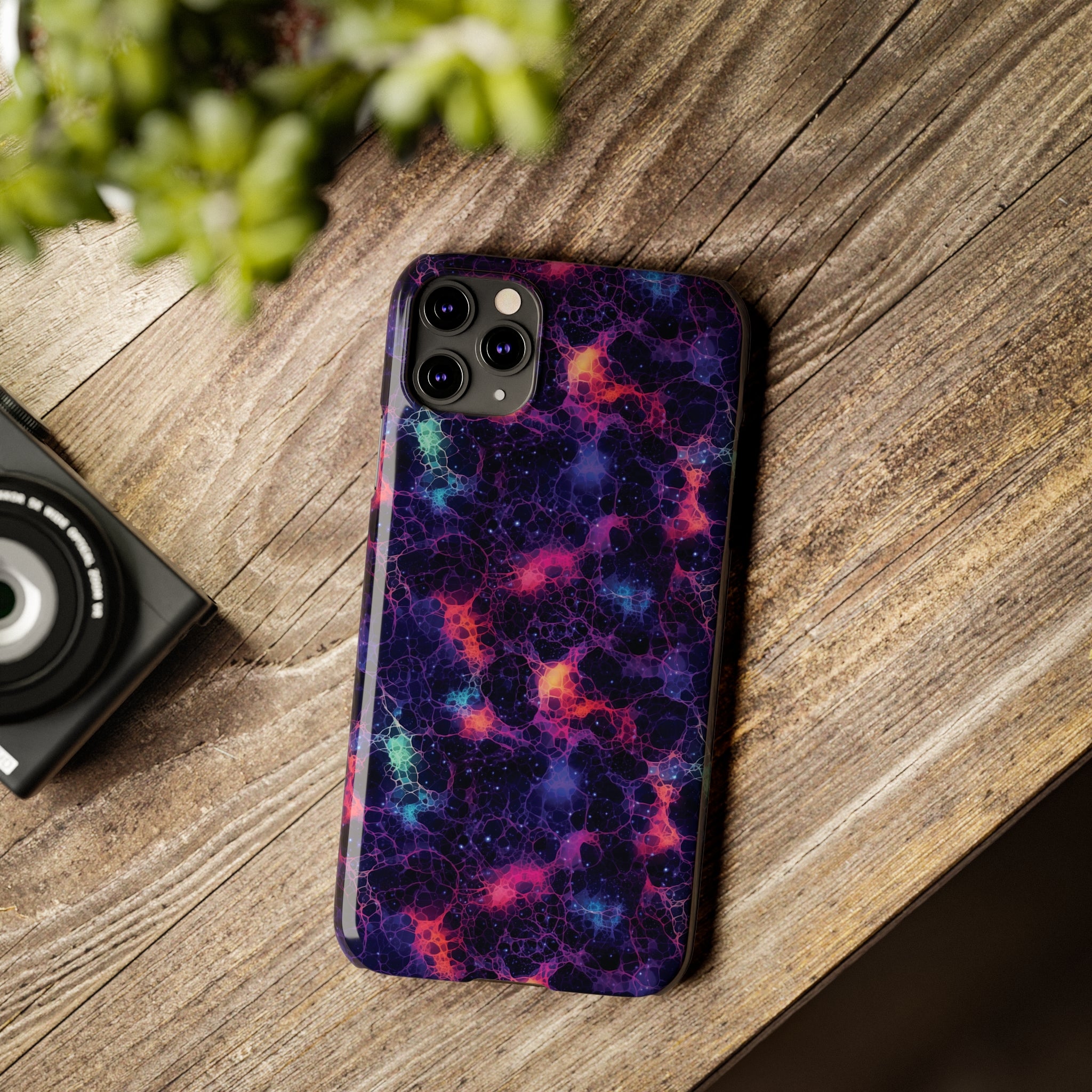 Slim Phone Cases (AOP) - Seamless Fantasy Galaxies 08