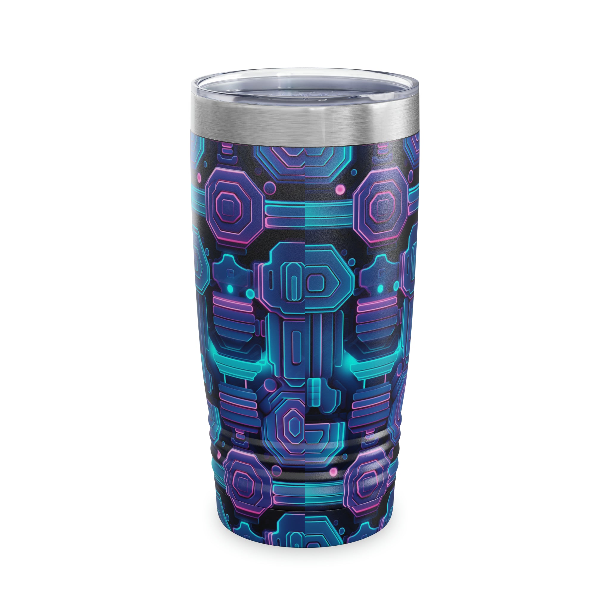 Ringneck Tumbler, 20oz (AOP) - Seamless Neon Designs 02