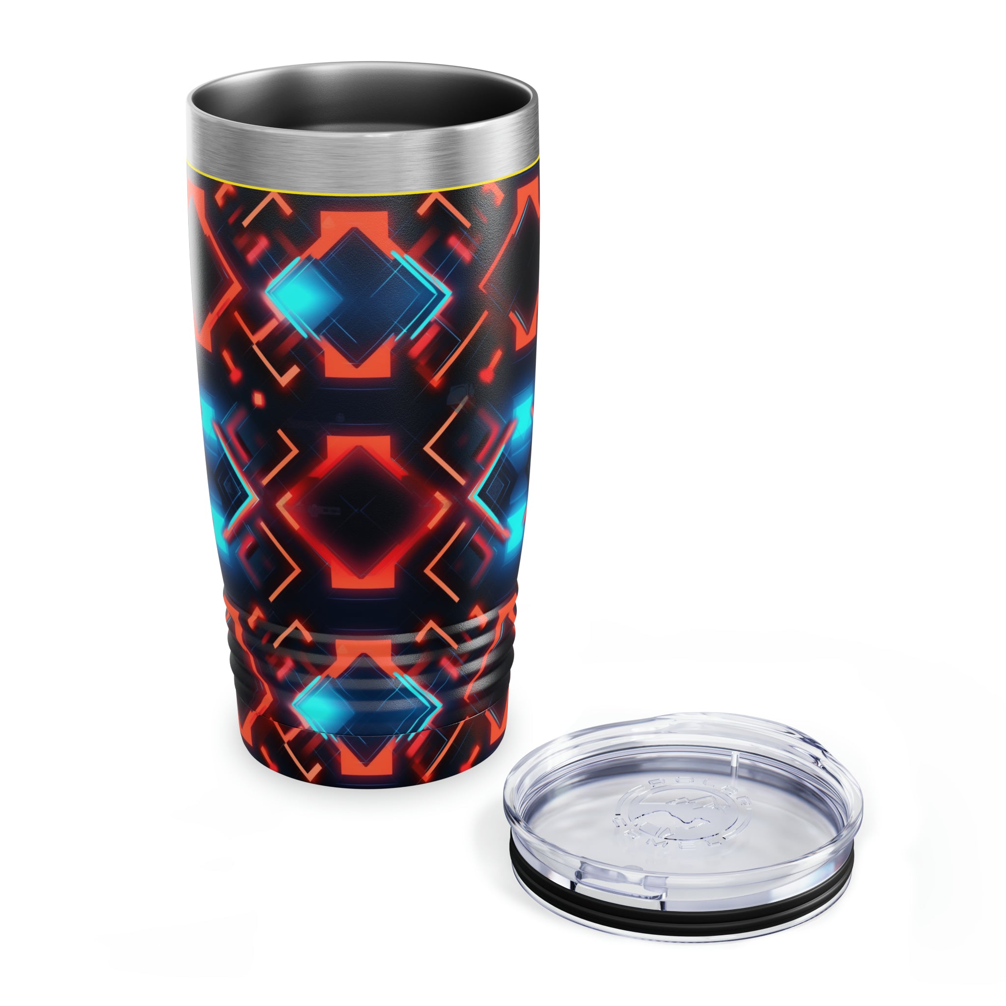 Ringneck Tumbler, 20oz (AOP) - Seamless Neon Designs 07