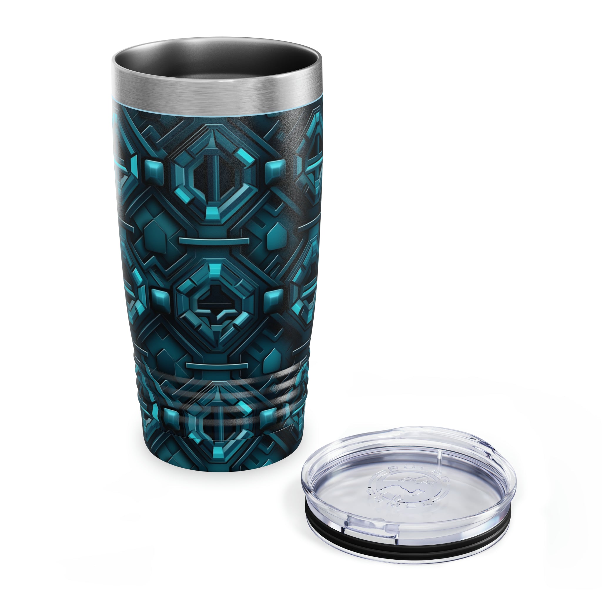 Ringneck Tumbler, 20oz (AOP) - Seamless Neon Designs 08