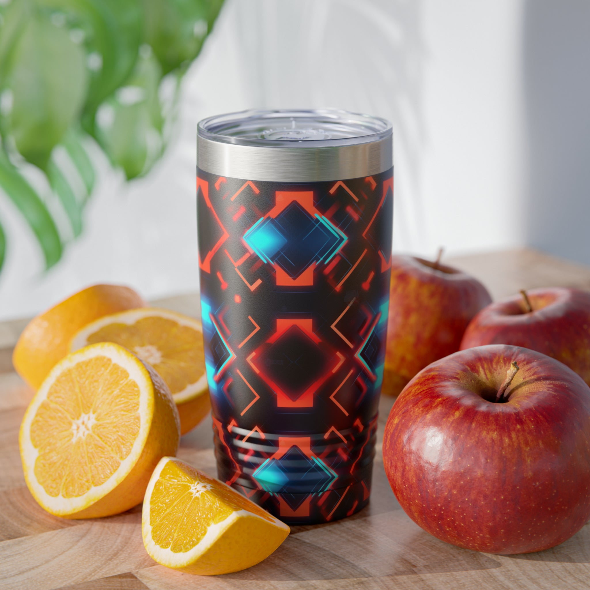 Ringneck Tumbler, 20oz (AOP) - Seamless Neon Designs 07