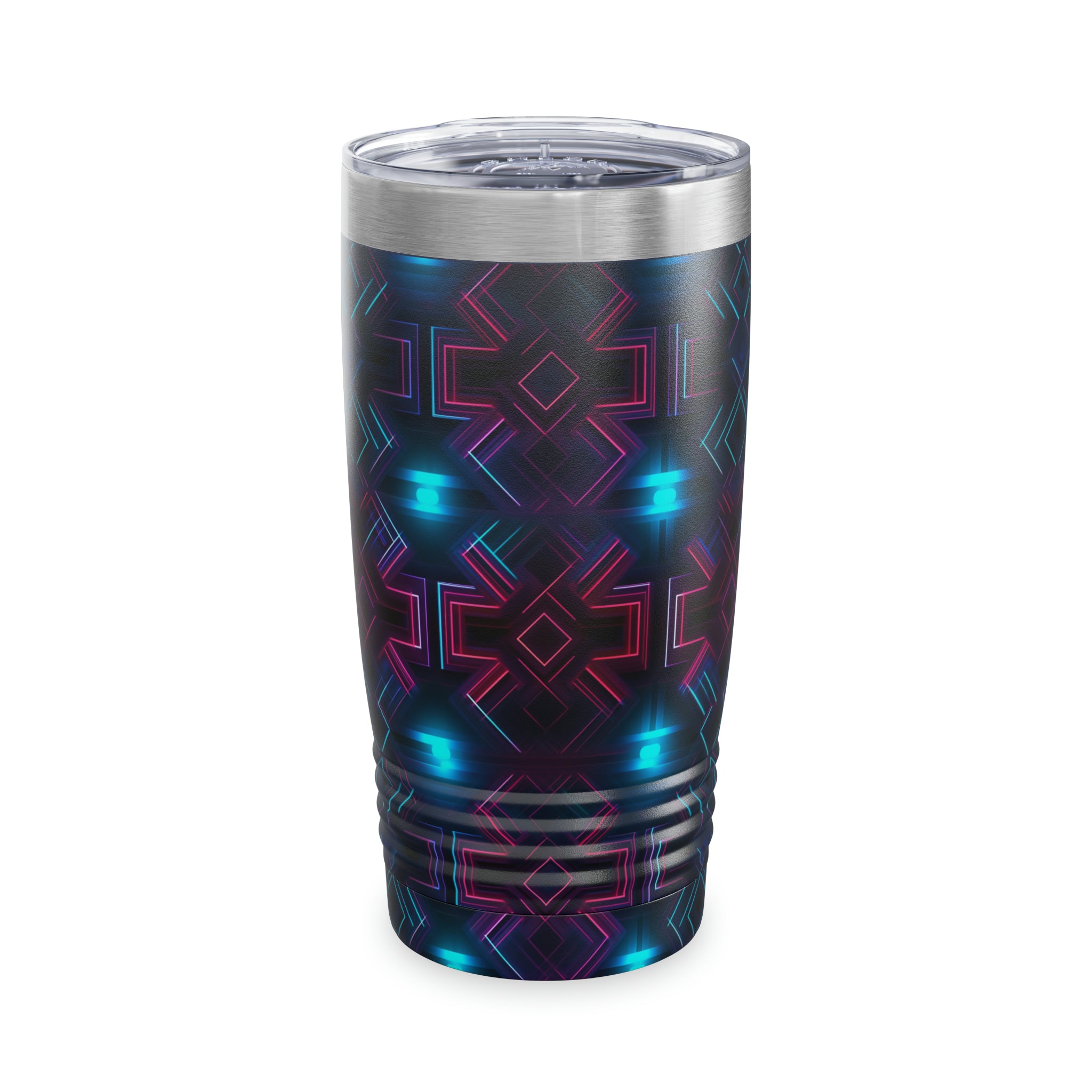 Ringneck Tumbler, 20oz (AOP) - Seamless Neon Designs 01