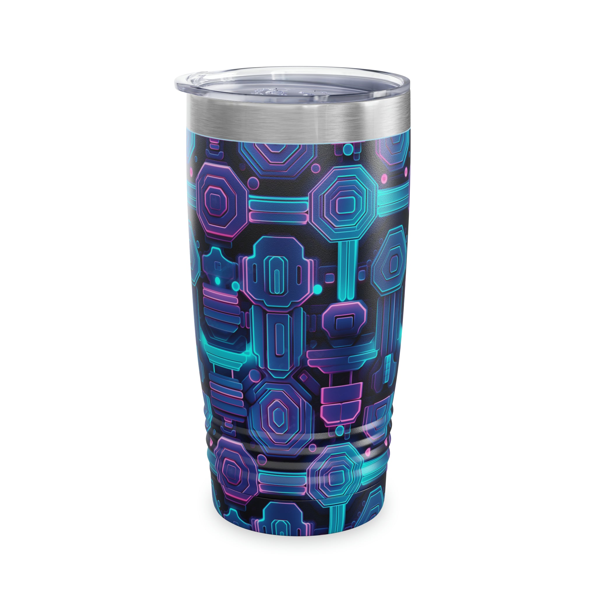 Ringneck Tumbler, 20oz (AOP) - Seamless Neon Designs 02