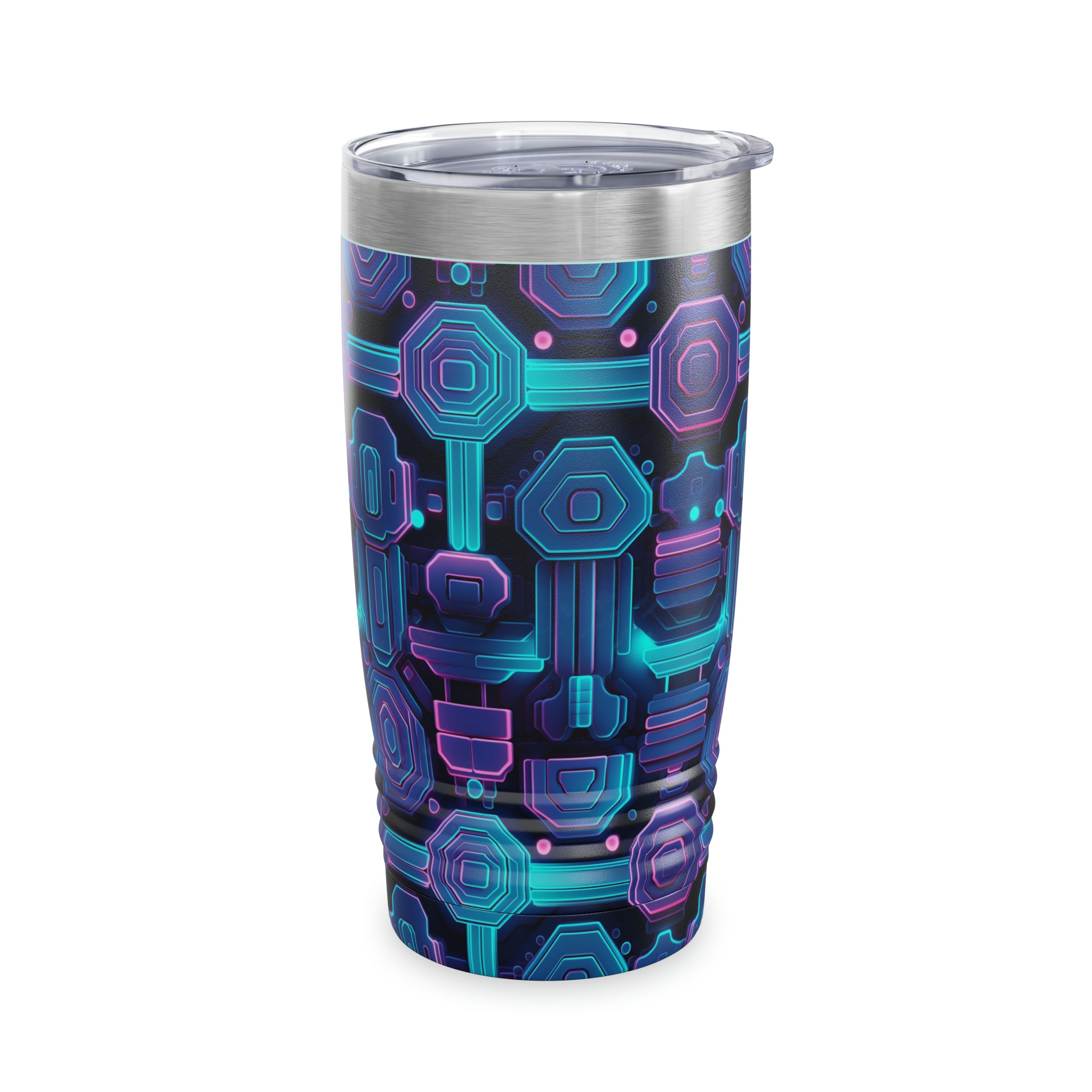 Ringneck Tumbler, 20oz (AOP) - Seamless Neon Designs 02