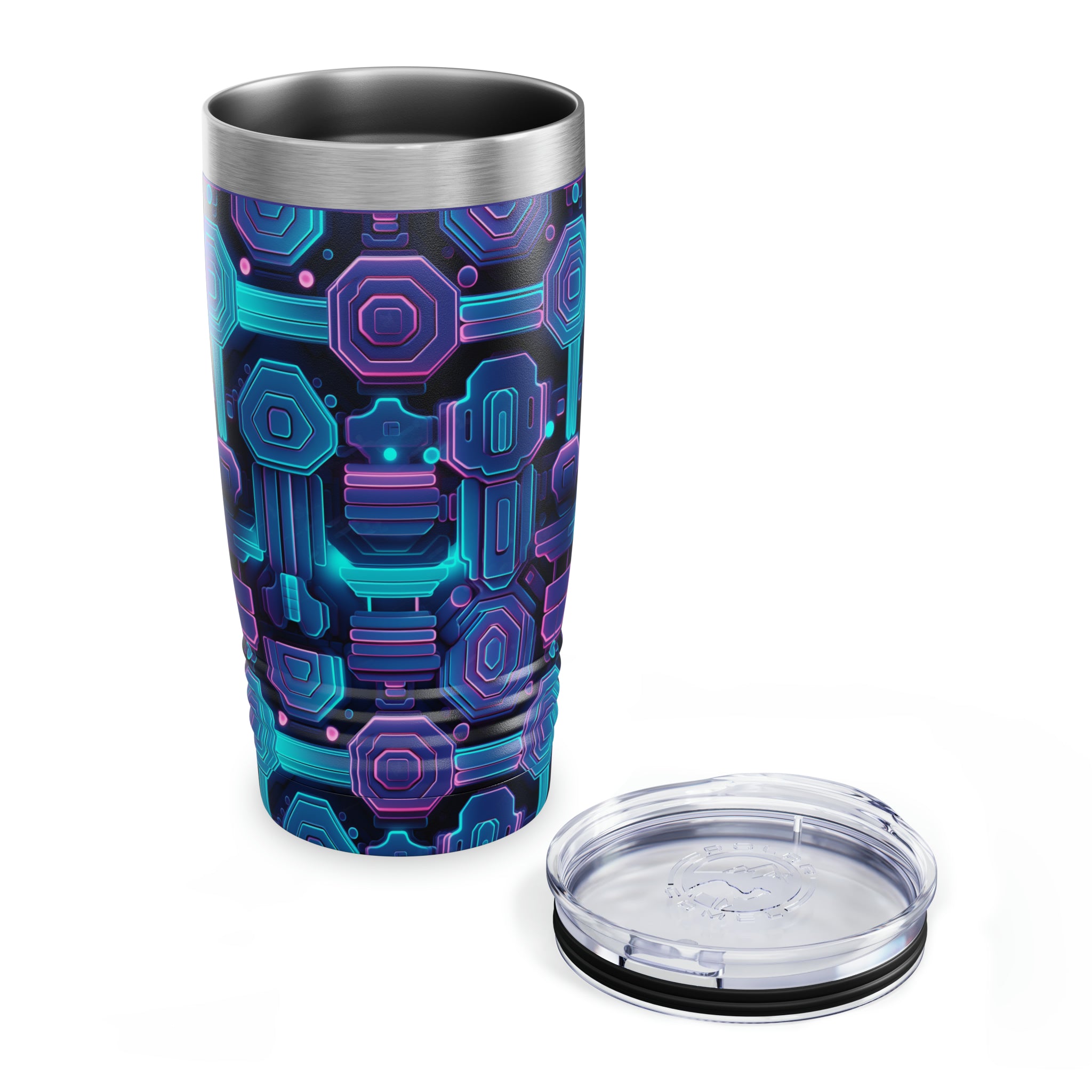 Ringneck Tumbler, 20oz (AOP) - Seamless Neon Designs 02