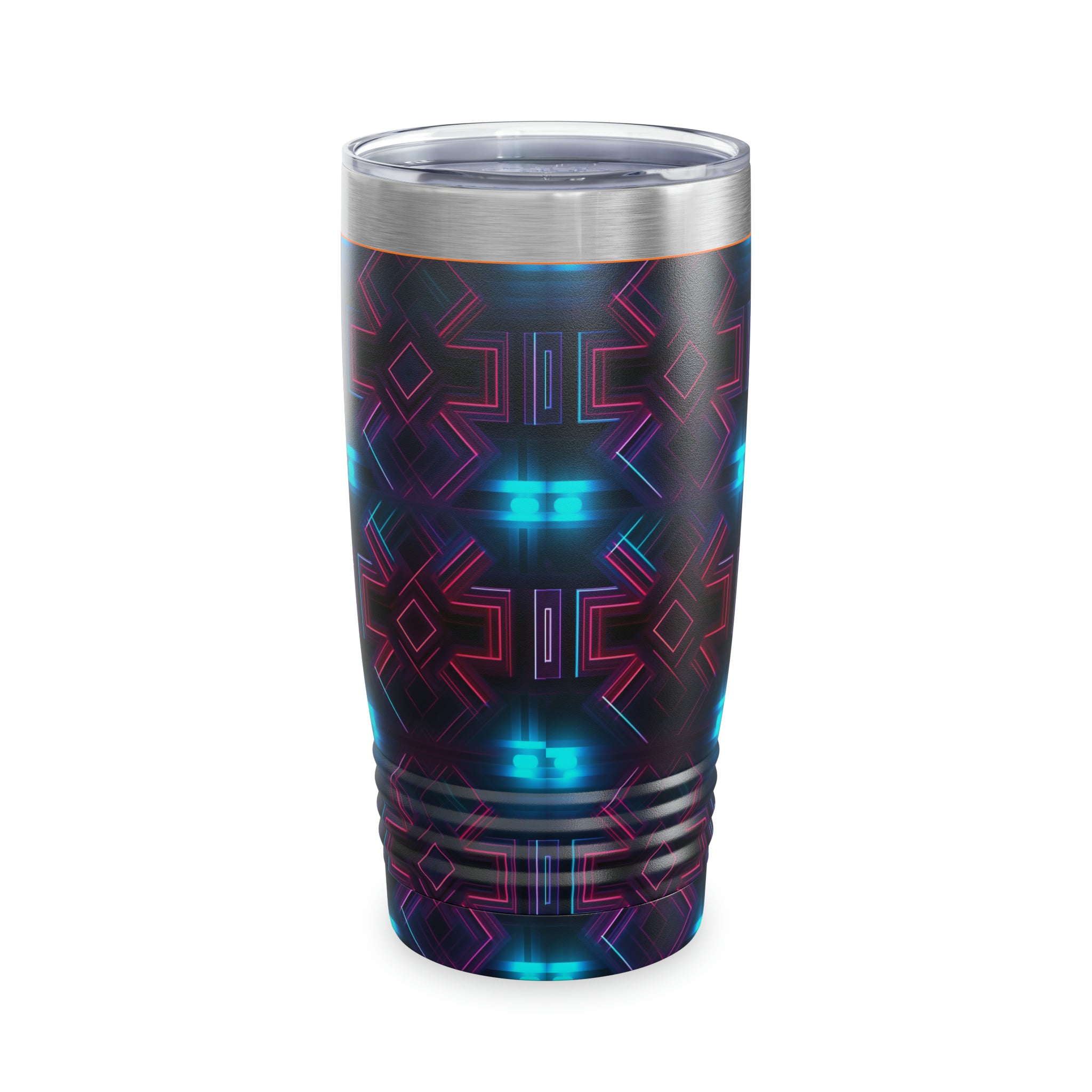 Ringneck Tumbler, 20oz (AOP) - Seamless Neon Designs 01