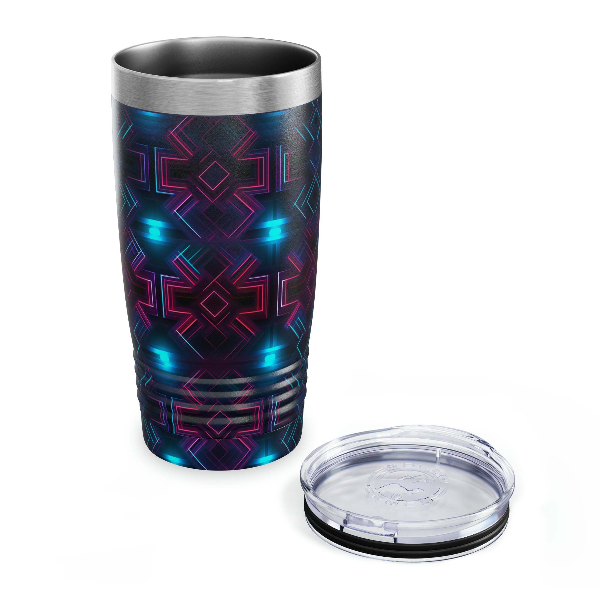 Ringneck Tumbler, 20oz (AOP) - Seamless Neon Designs 01