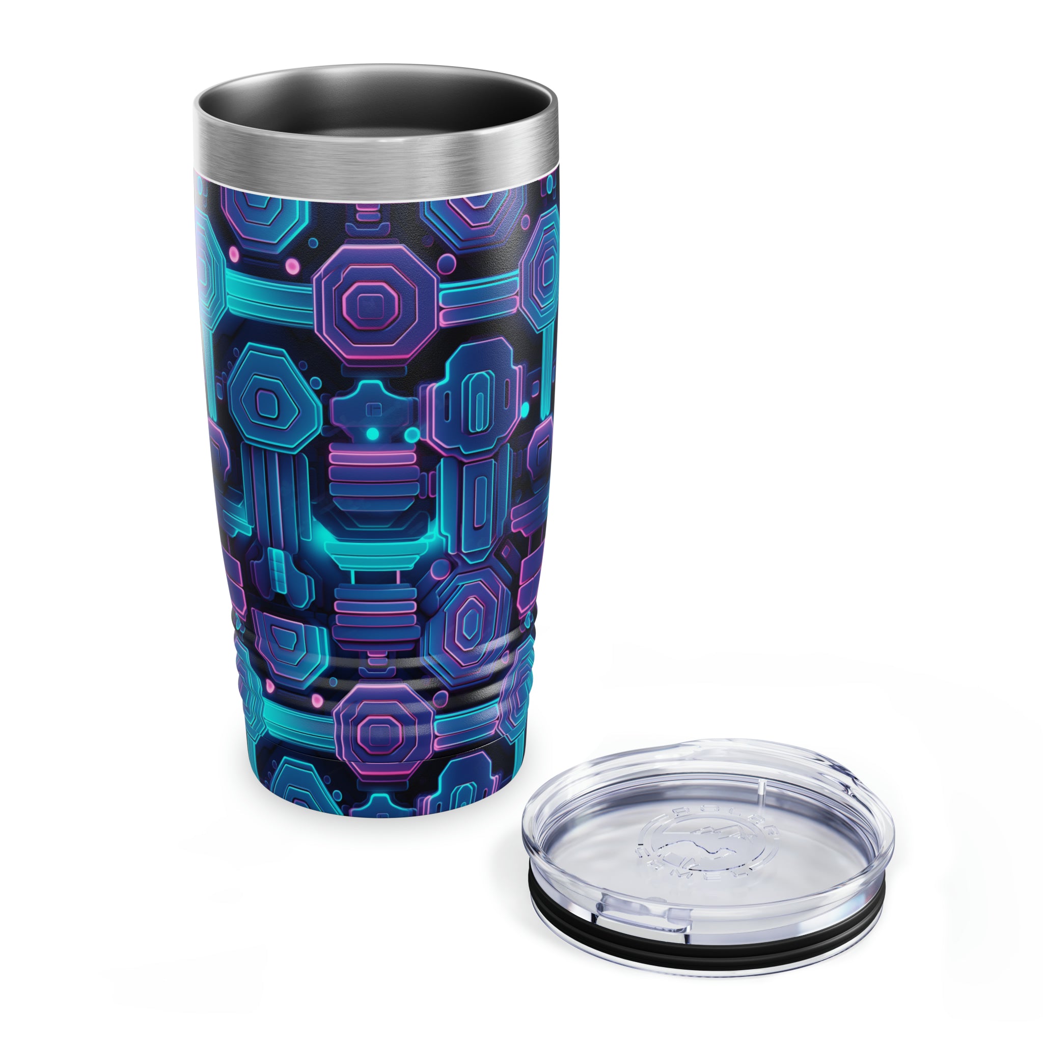 Ringneck Tumbler, 20oz (AOP) - Seamless Neon Designs 02